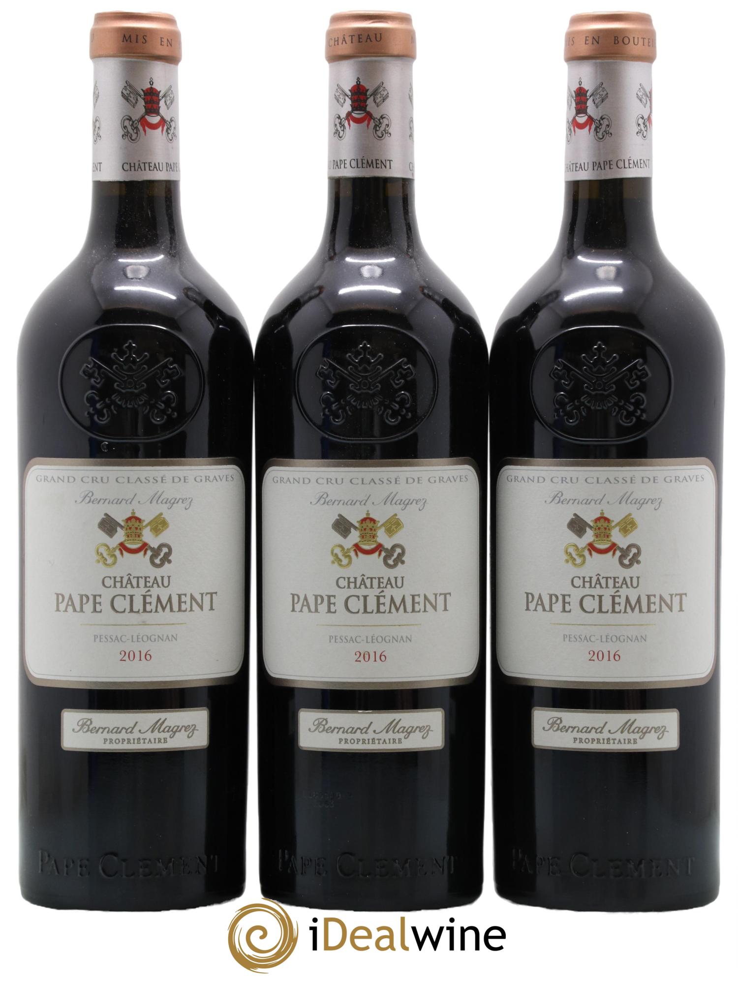 Château Pape Clément Cru Classé de Graves 2016 - Lot de 3 bouteilles - 0