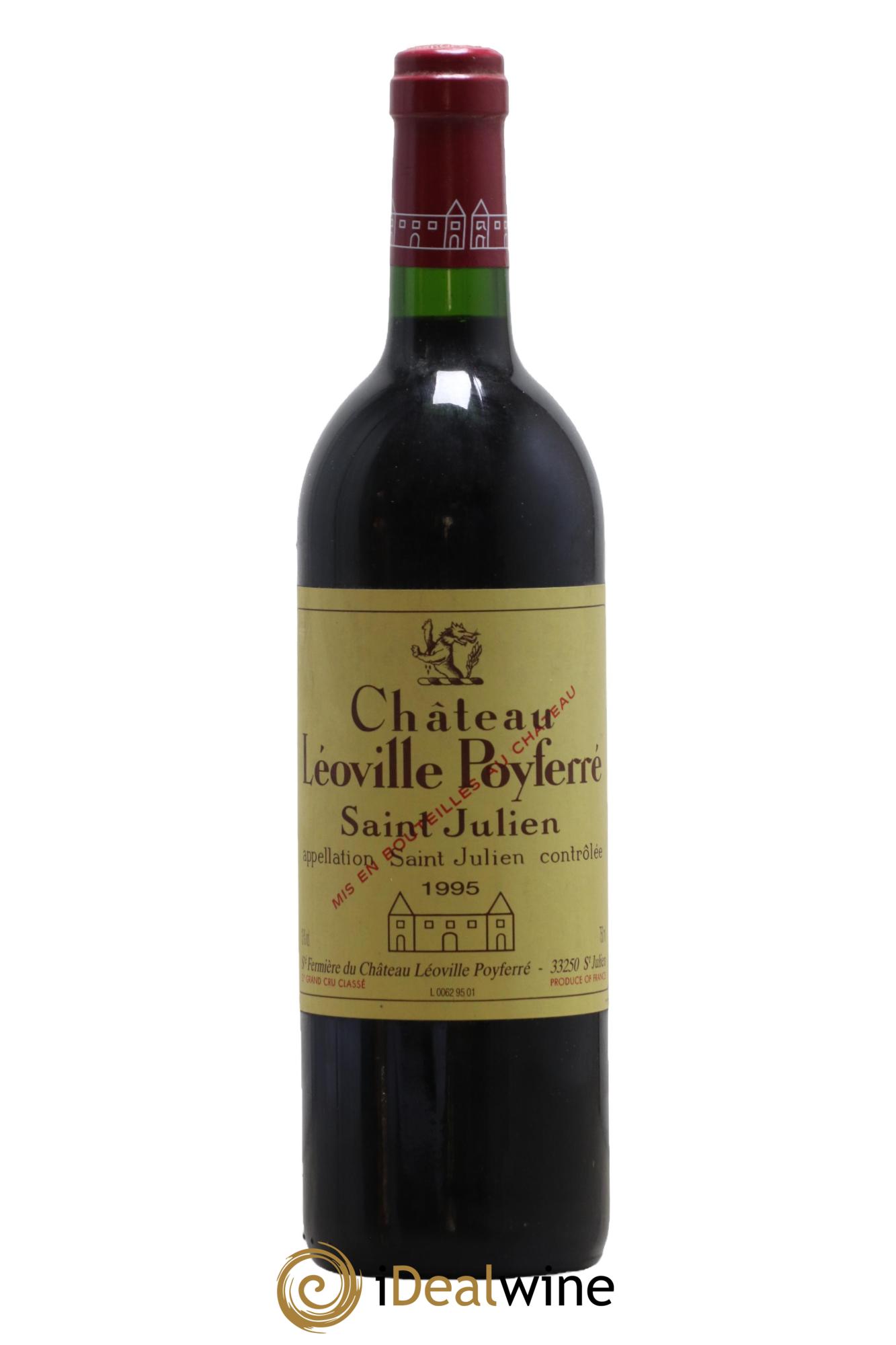 Château Léoville Poyferré 2ème Grand Cru Classé 1995 - Lot de 1 bouteille - 0