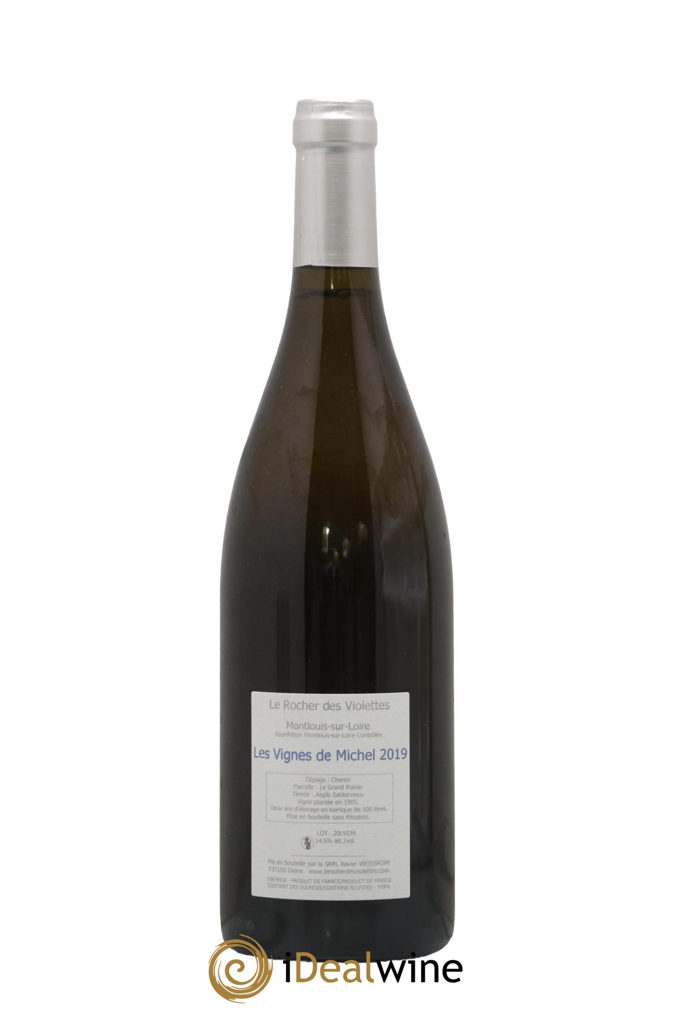 Montlouis-sur-Loire Les Vignes de Michel Le Rocher des Violettes 2019 - Posten von 1 Flasche - 1