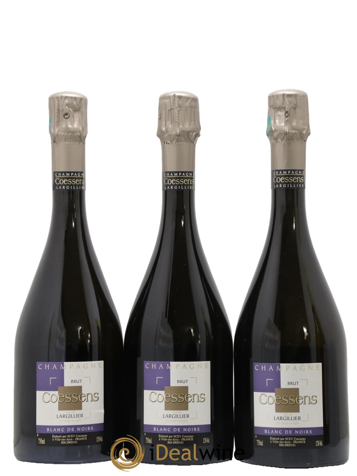 Champagne Largillier Maison Coessens 2013 - Lot de 3 bouteilles - 0