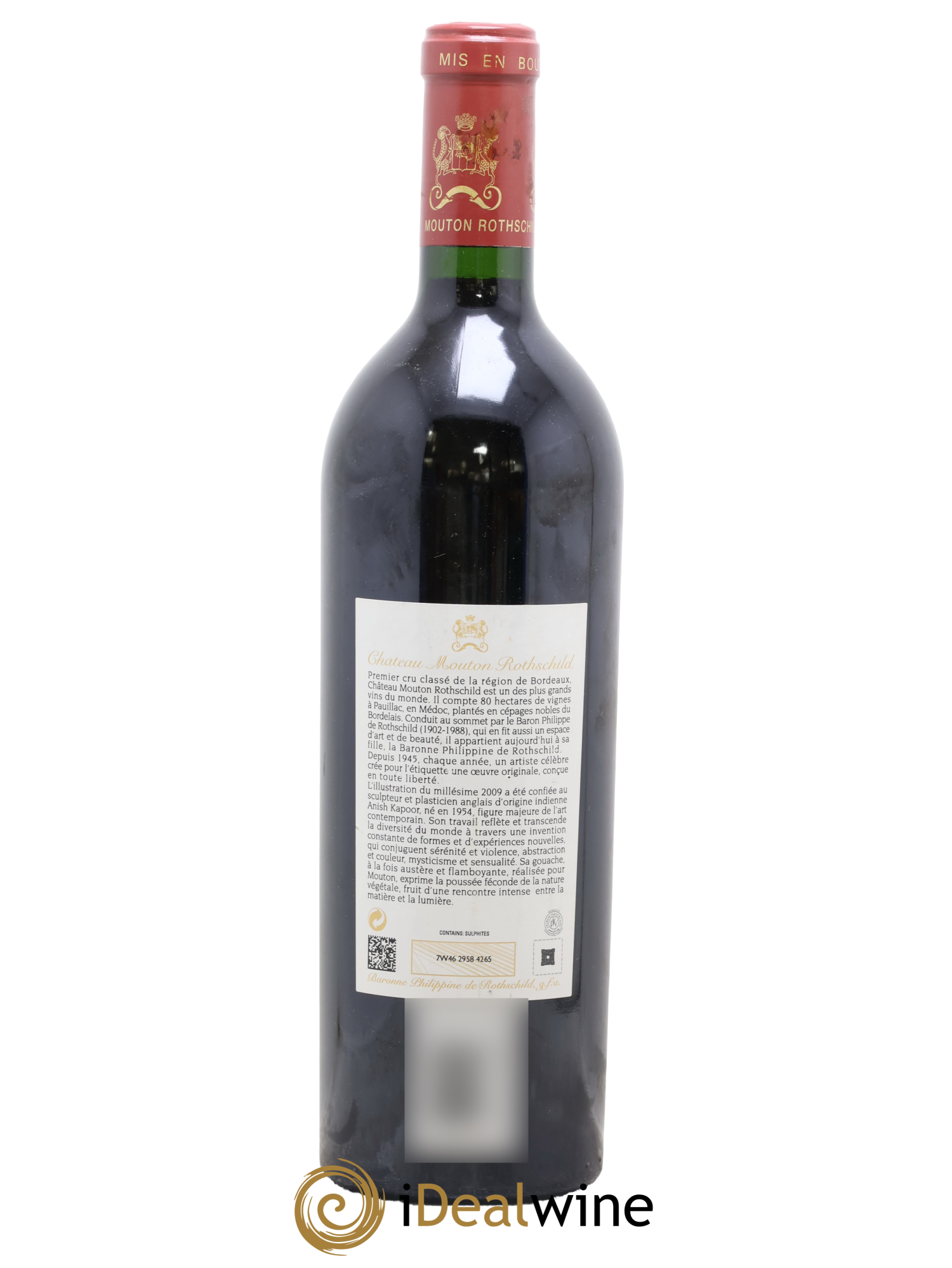 Château Mouton Rothschild 1er Grand Cru Classé 2009 - Lot de 1 bouteille - 1