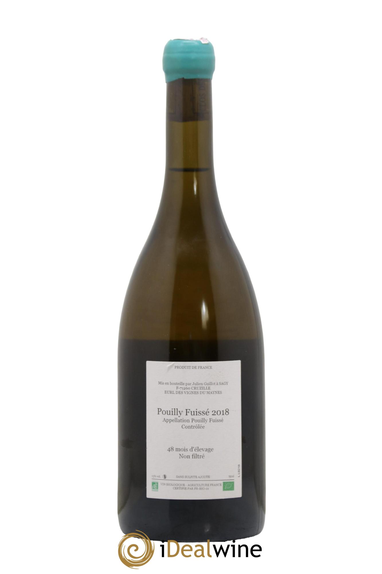 Bourgogne Léandre l'Homme Lion Les Vignes du Maynes 2018 - Lotto di 1 bottiglia - 1