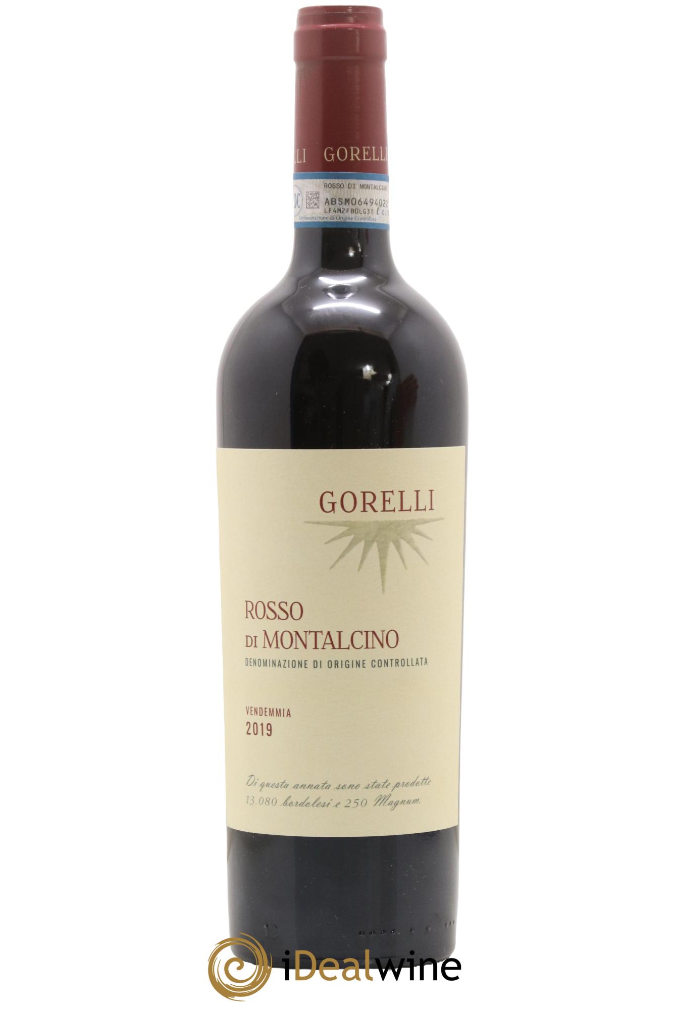Rosso di Montalcino DOC Gorelli 2019 - Lot de 1 bouteille - 0