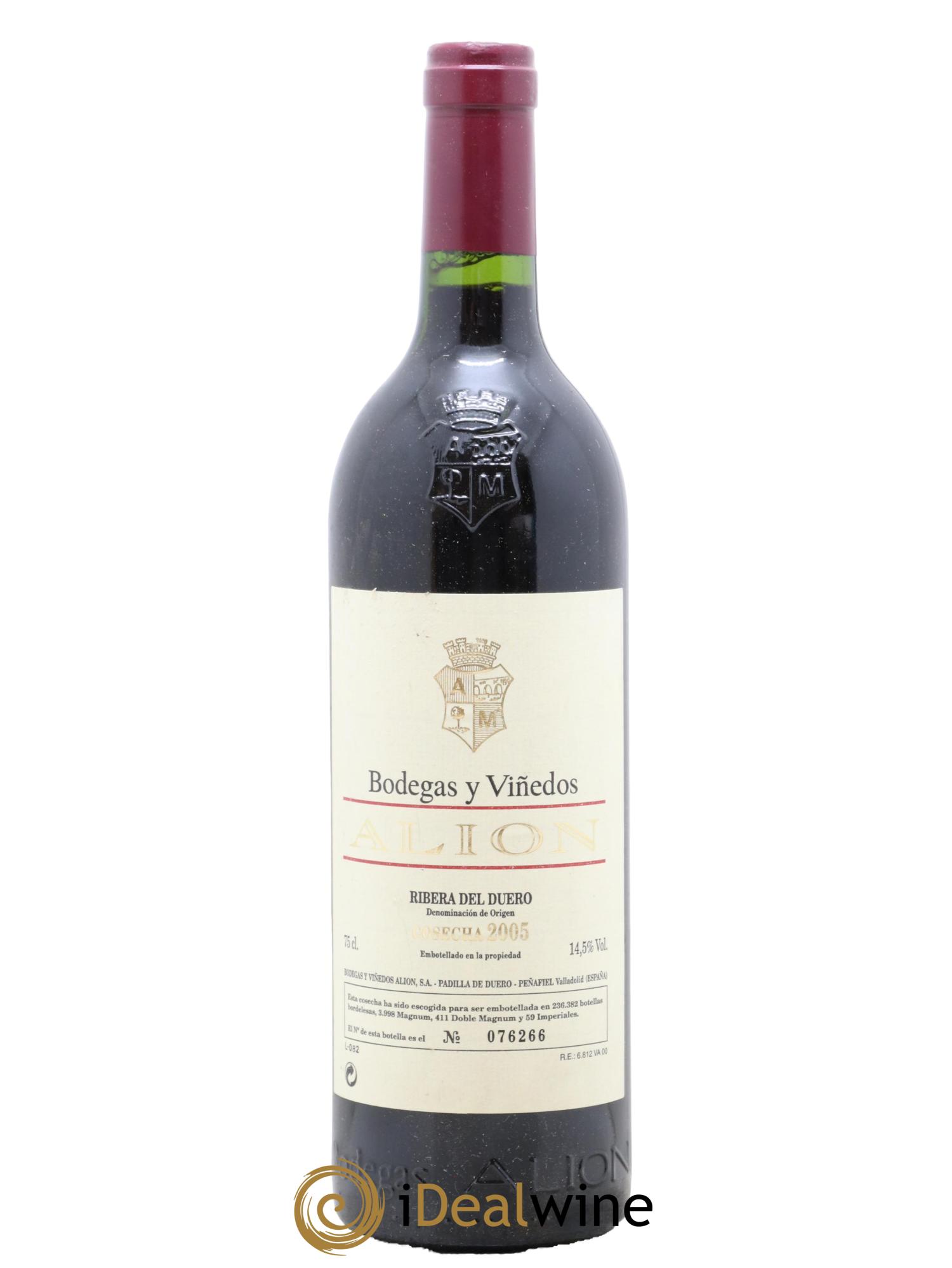 Ribera Del Duero DO Vega Sicilia Alion Famille Alvarez 2005 - Lot de 1 bouteille - 0