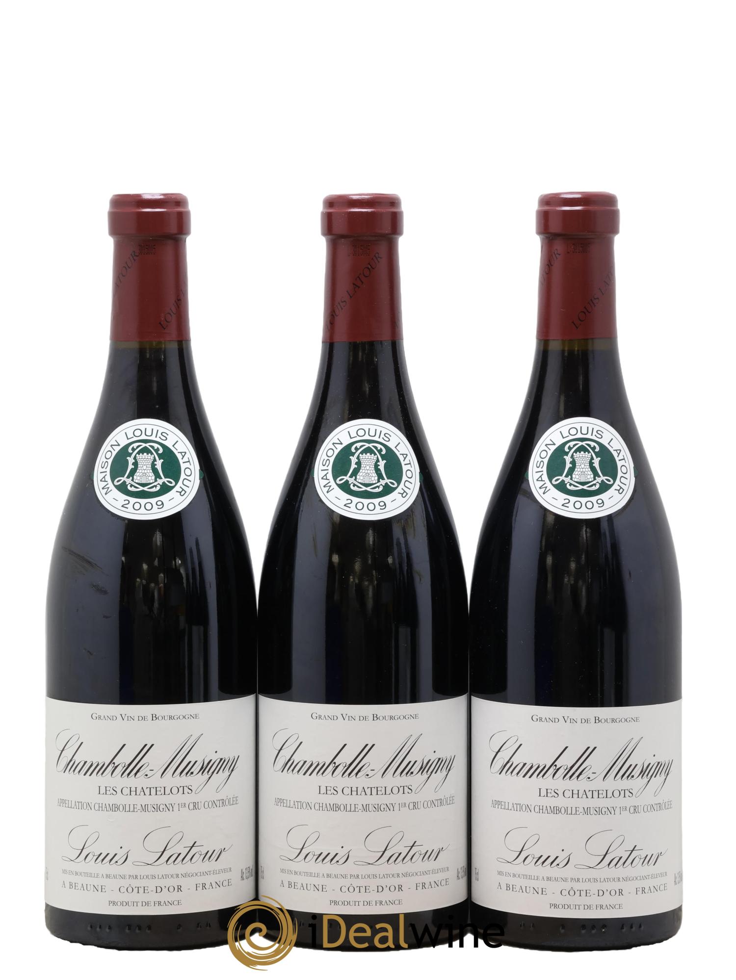 Chambolle-Musigny 1er Cru Les Chatelots Louis Latour 2009 - Lot de 3 bouteilles - 0