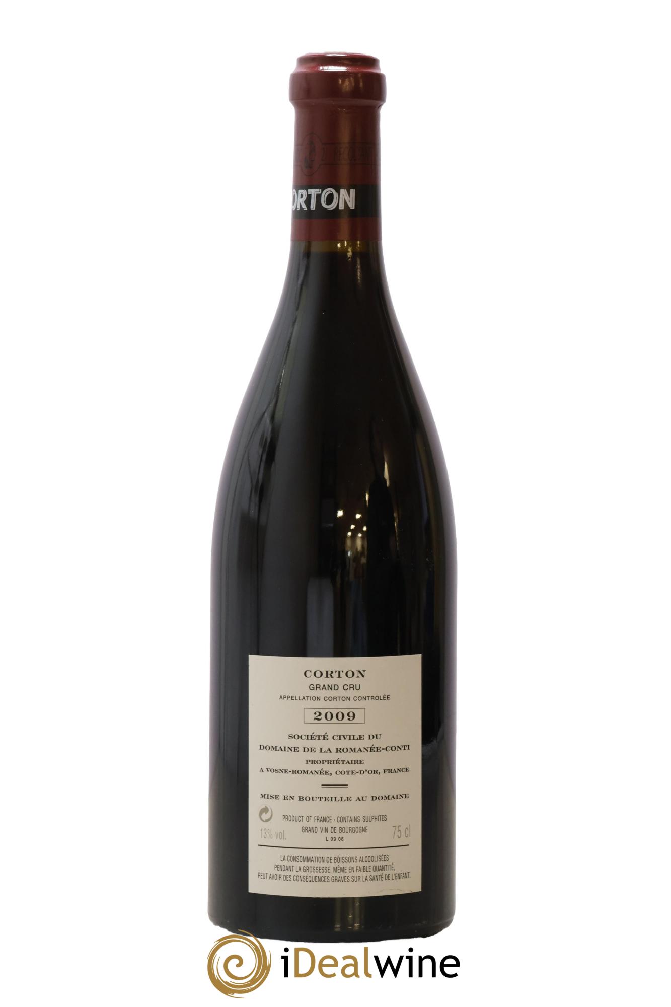 Corton Grand Cru Domaine de la Romanée-Conti 2009 - Lot of 1 bottle - 1