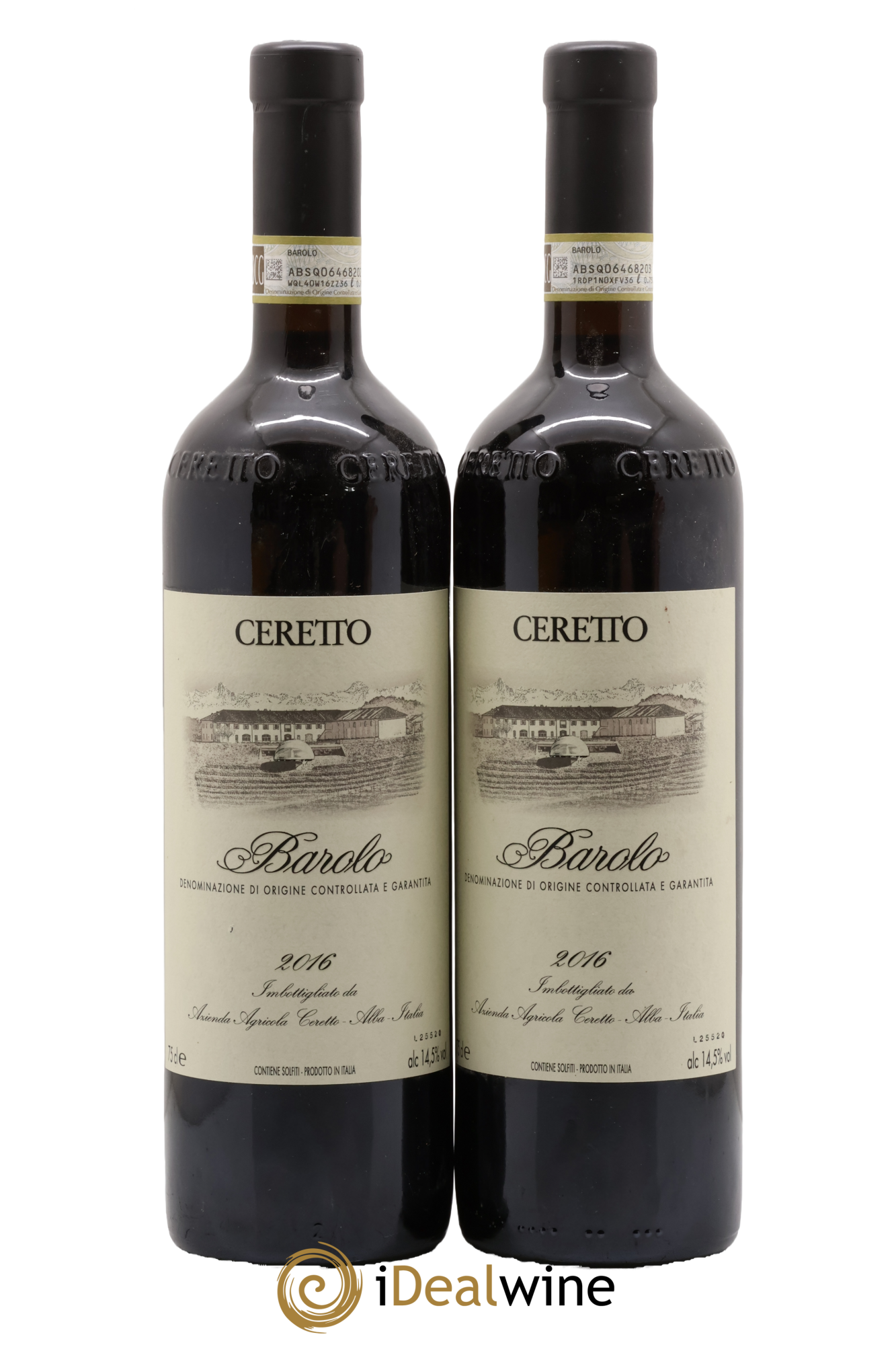 Barolo DOC Ceretto 2016 - Lote de 2 botellas - 0