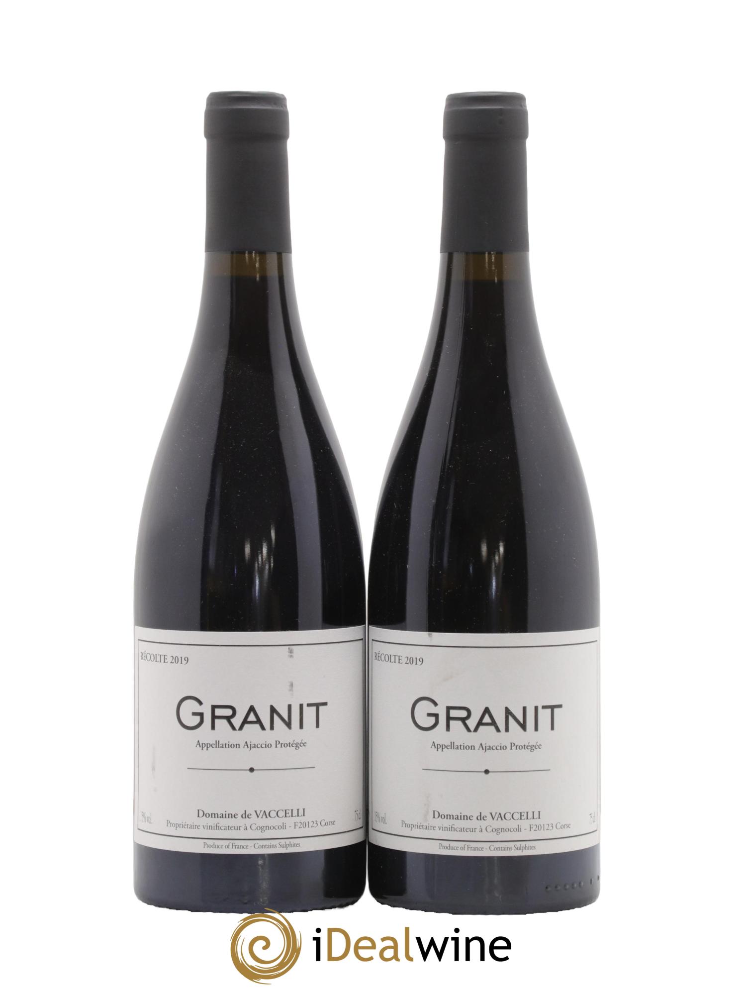 Ajaccio Granit Vaccelli 2019 - Lot de 2 bouteilles - 0