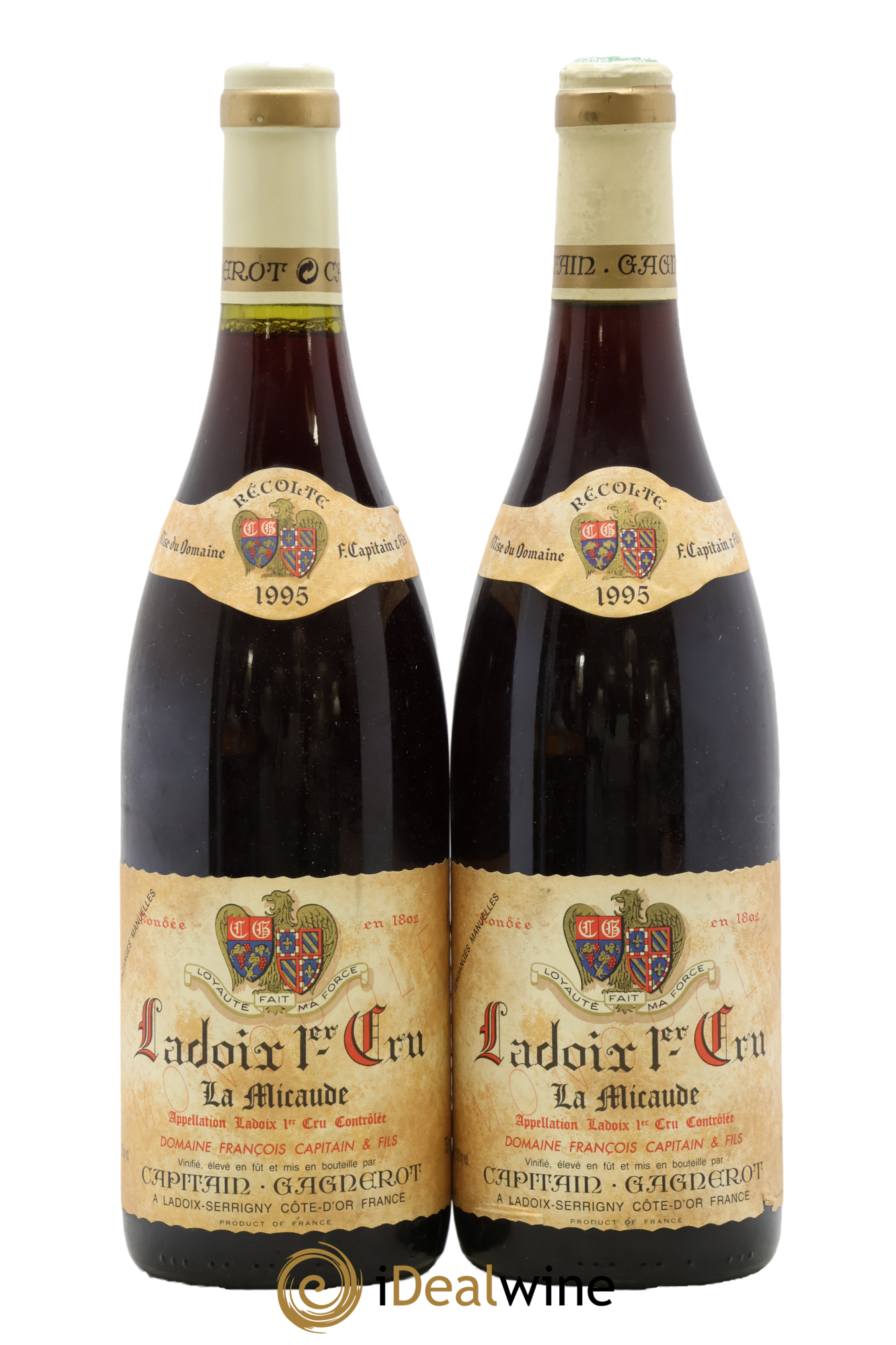 Ladoix 1er Cru La Miraude Capitain-Gagnerot 1995 - Posten von 2 Flaschen - 0