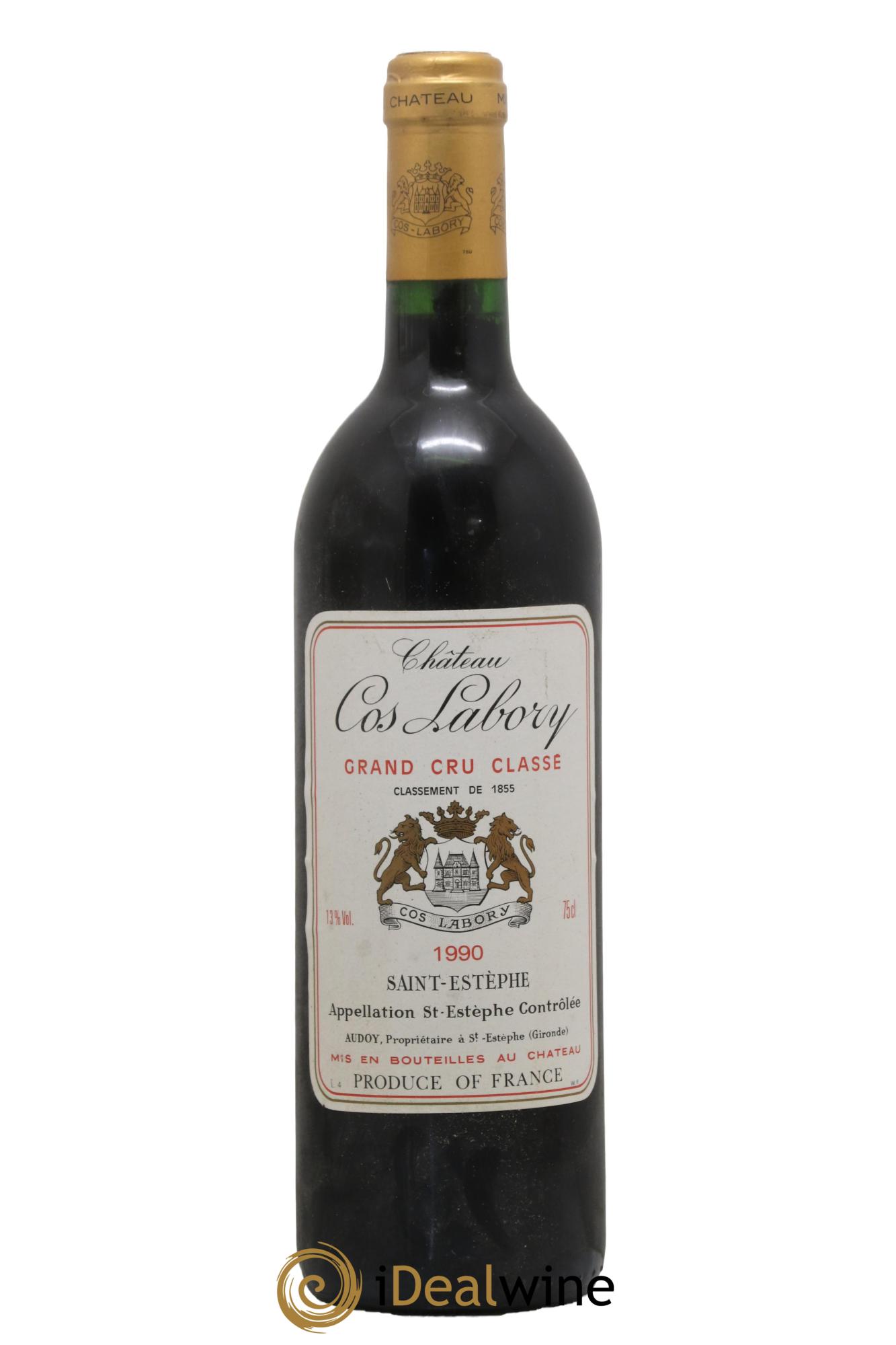 Château Cos Labory 5ème Grand Cru Classé 1990 - Lot de 1 bouteille - 0