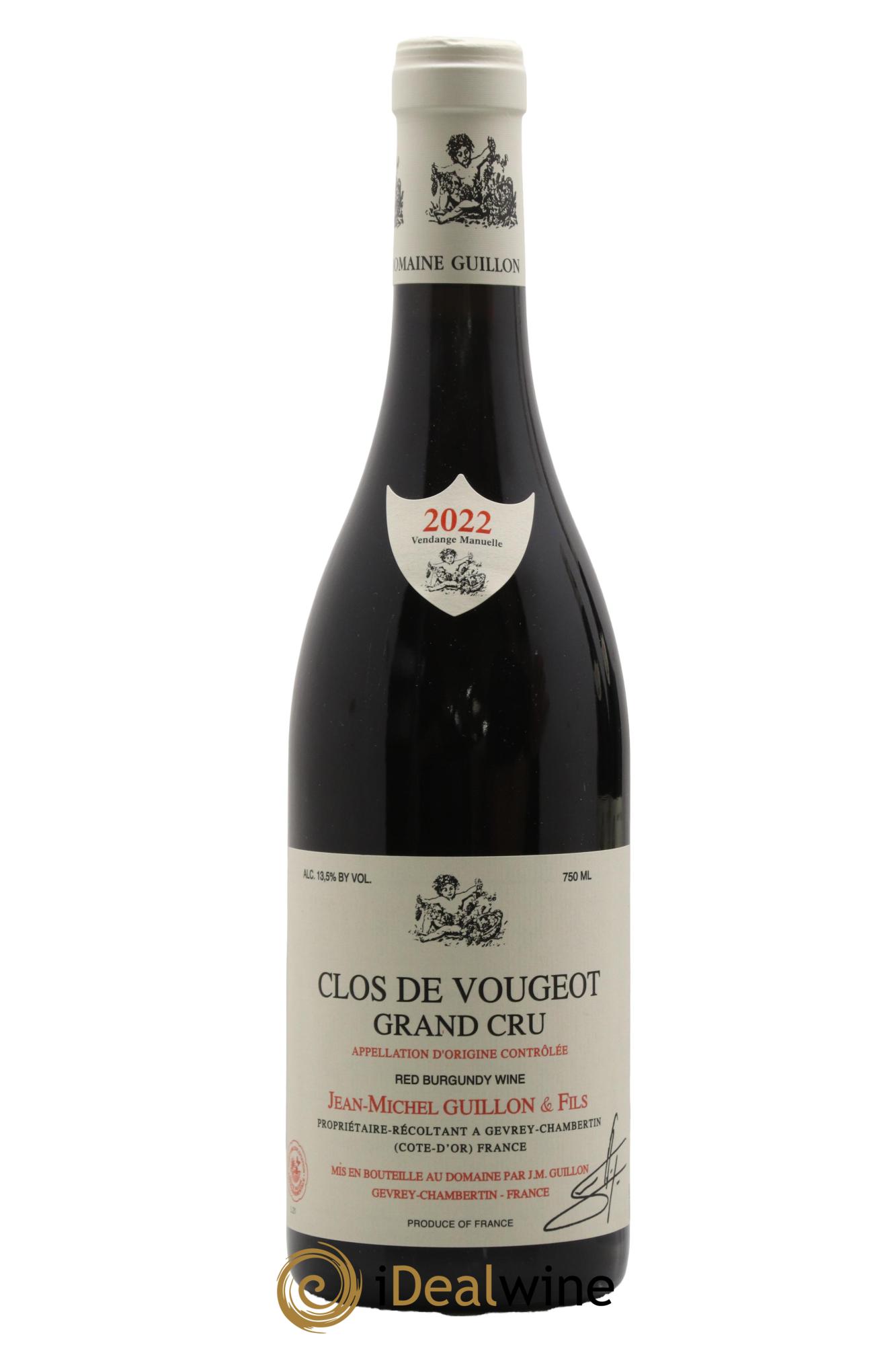 Clos de Vougeot Grand Cru Jean-Michel Guillon Domaine J. M. Guillon Et Fils 2022 - Lot of 1 bottle - 0