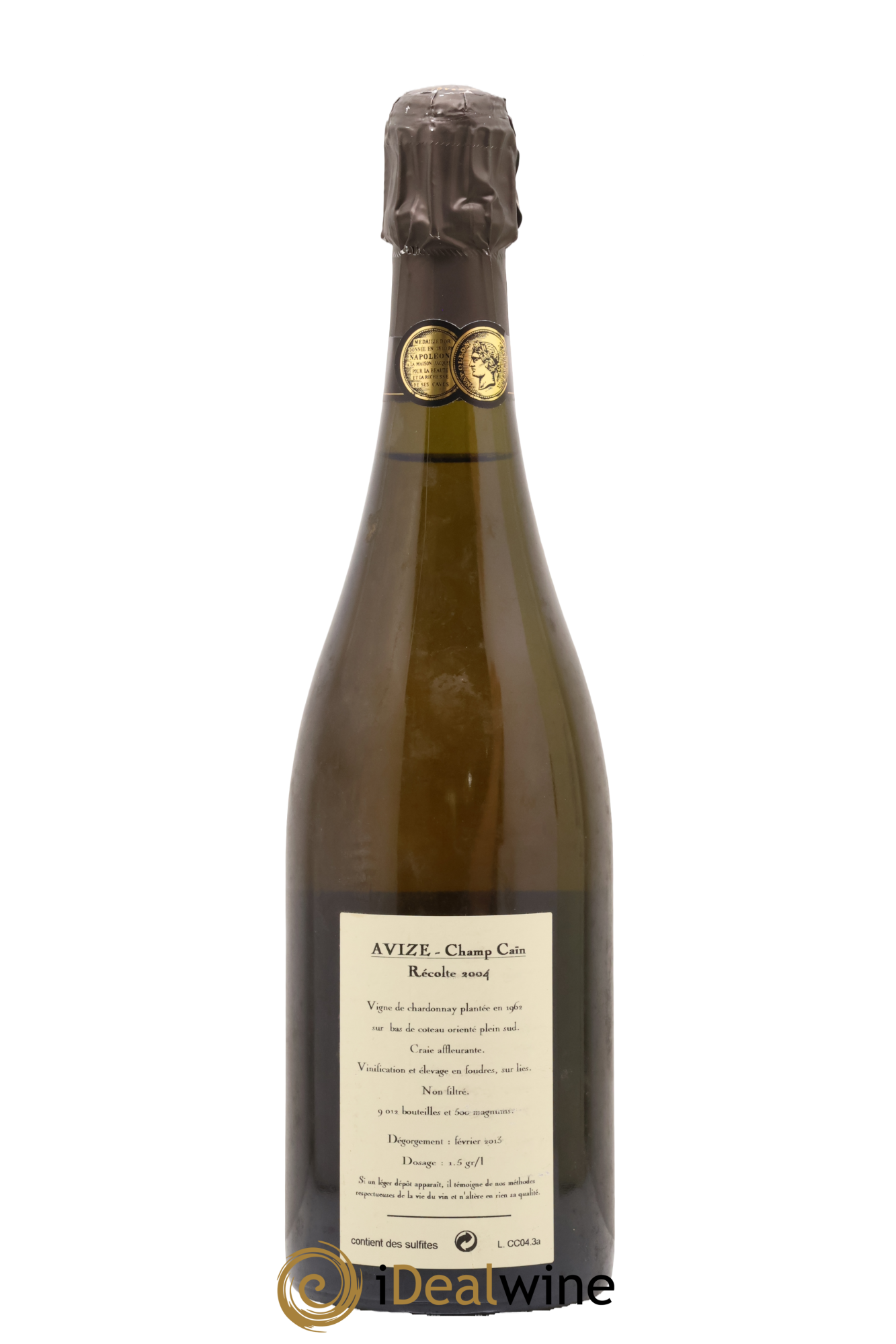 Avize Champ Caïn Extra-Brut Jacquesson  2004 - Lot of 1 bottle - 1
