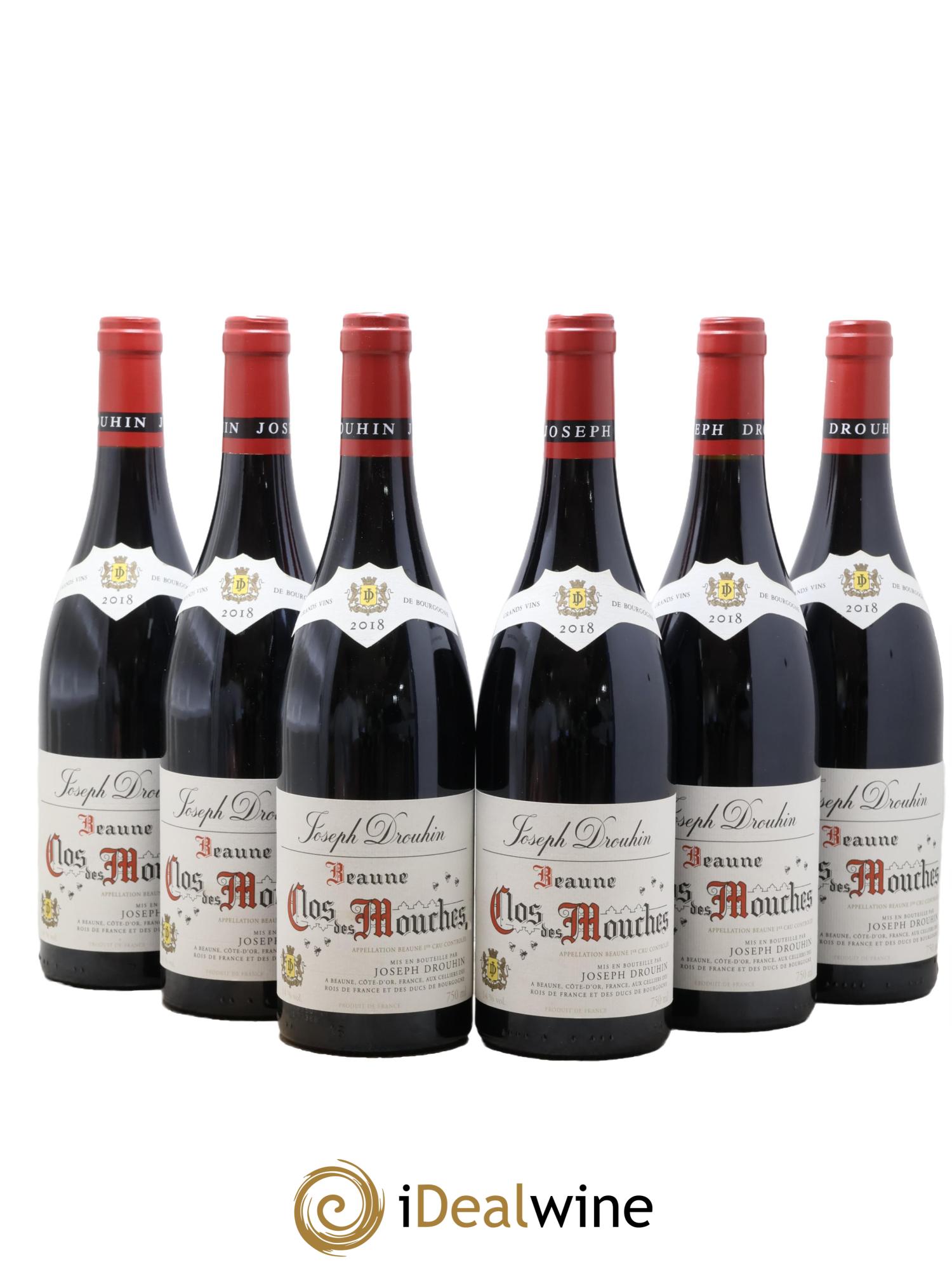 Beaune 1er Cru Clos des Mouches Joseph Drouhin 2018 - Lot of 6 bottles - 0