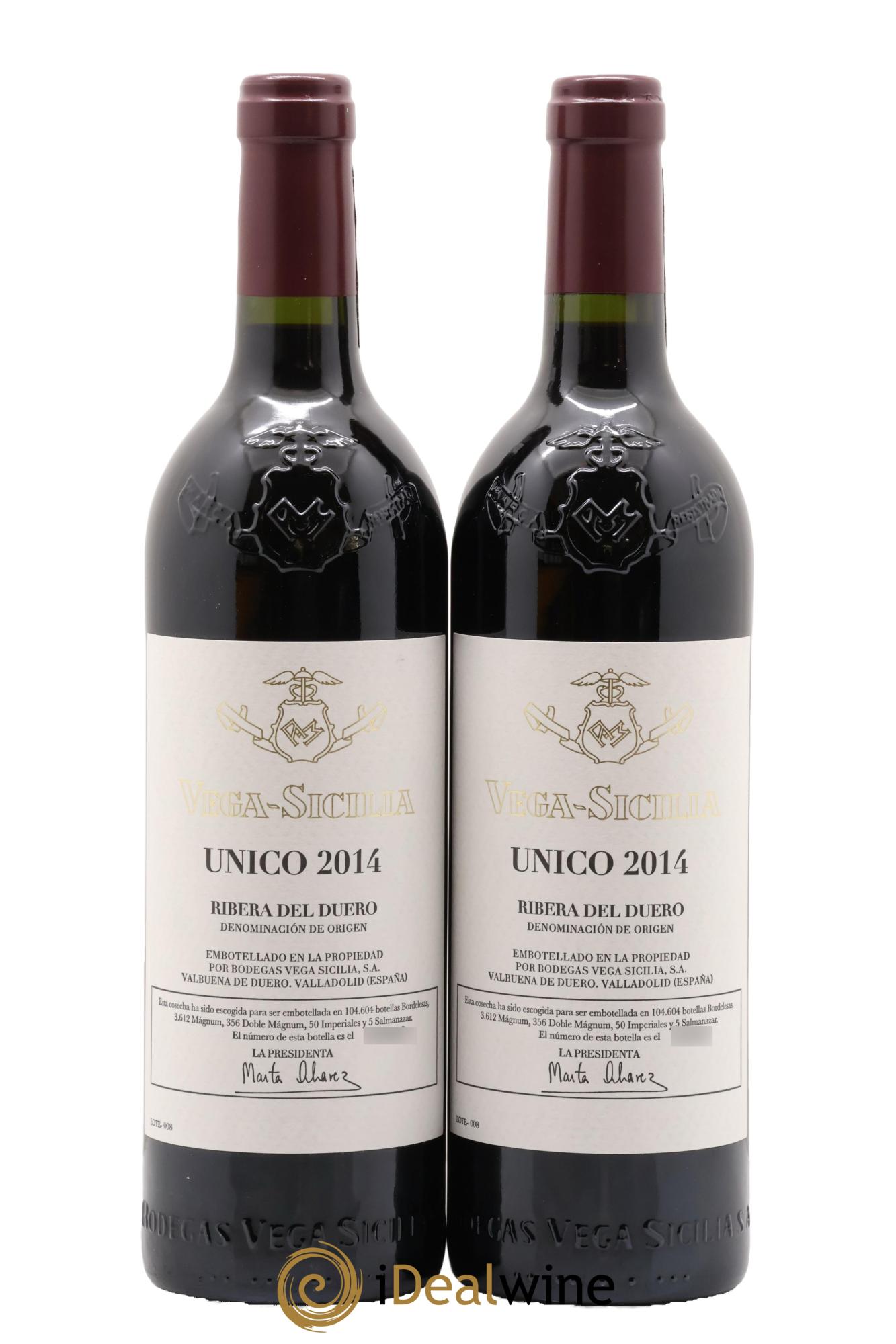 Ribera Del Duero DO Vega Sicilia Unico Famille Alvarez 2014 - Lot of 2 bottles - 0