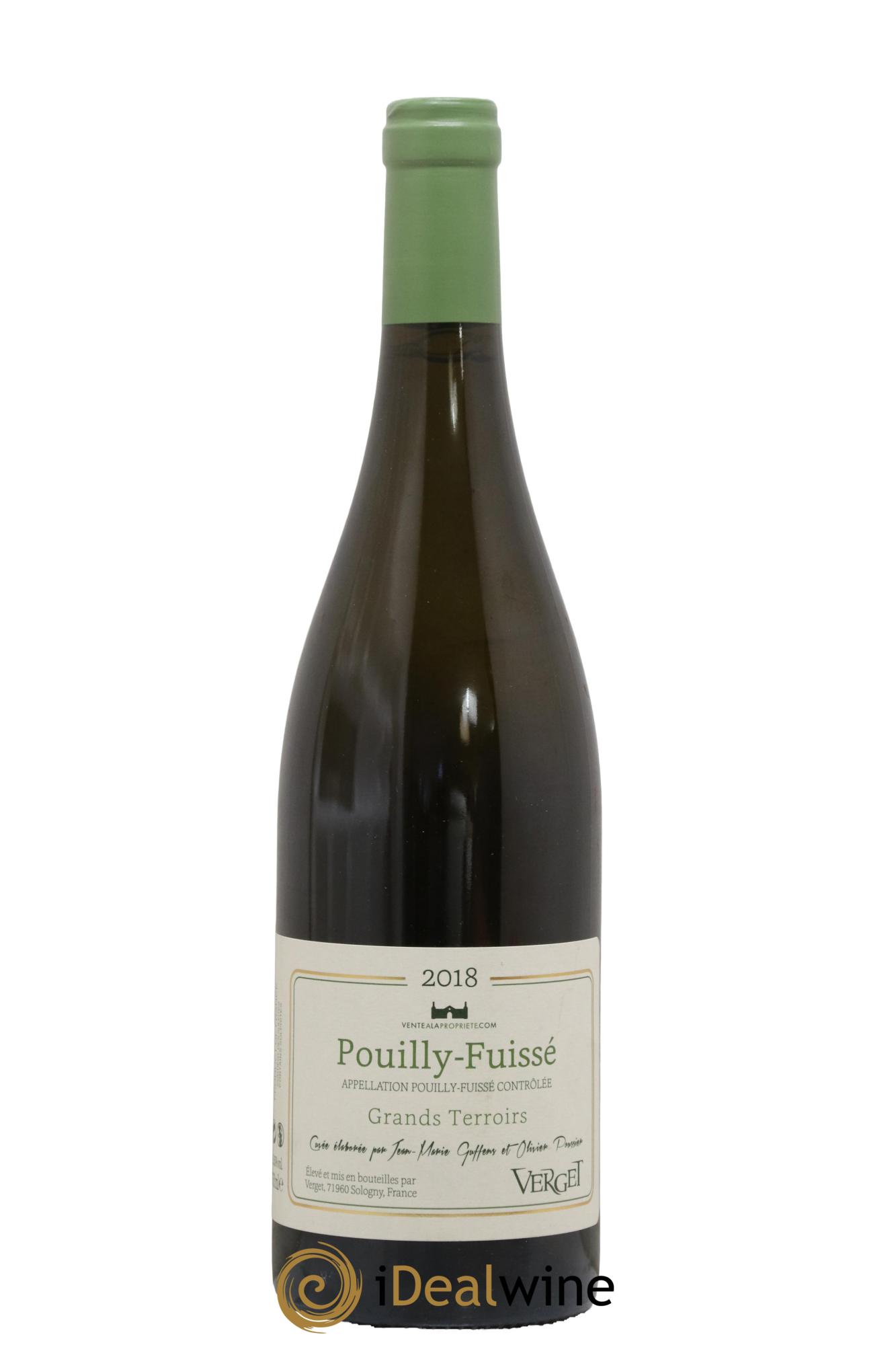 Pouilly-Fuissé Grands Terroirs Verget 2018 - Posten von 1 Flasche - 0