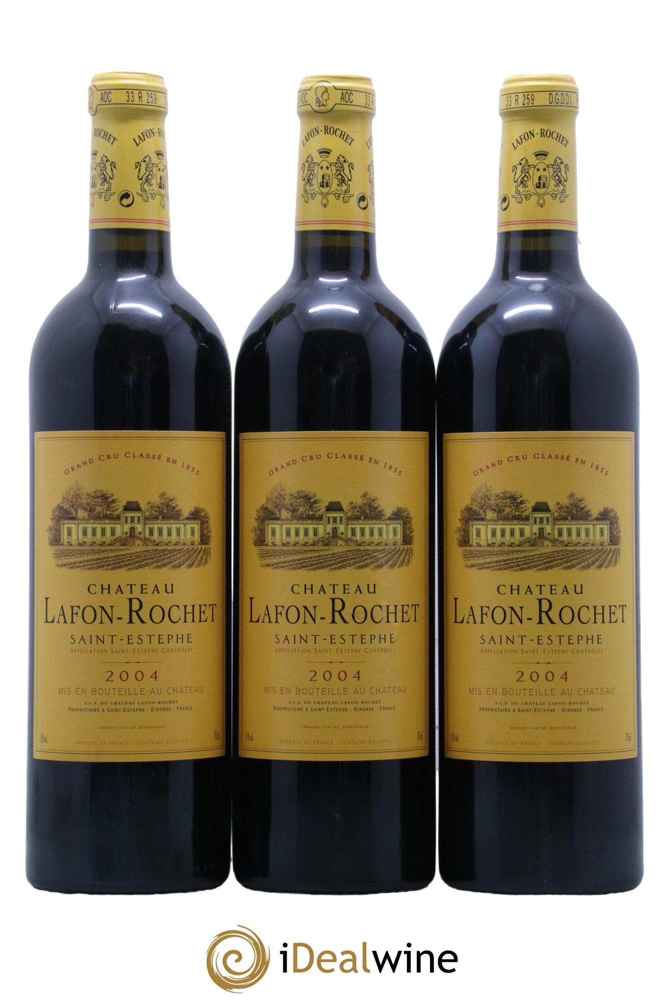 Château Lafon Rochet 4ème Grand Cru Classé  2004 - Lotto di 12 bottiglie - 1