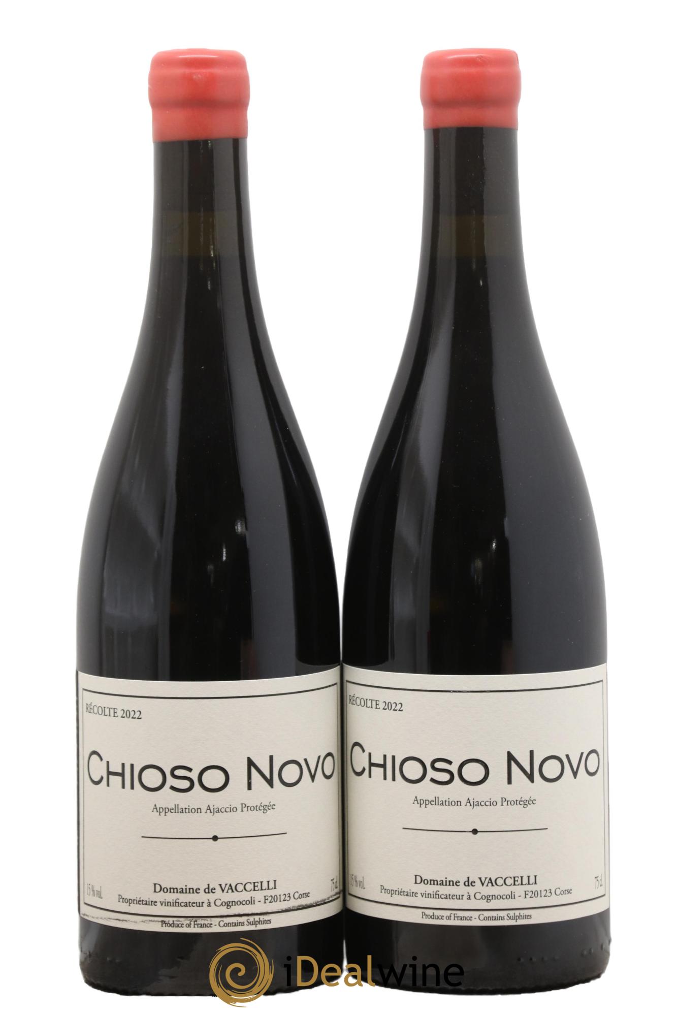 Ajaccio Chioso Novo Vaccelli 2022 - Posten von 2 Flaschen - 0