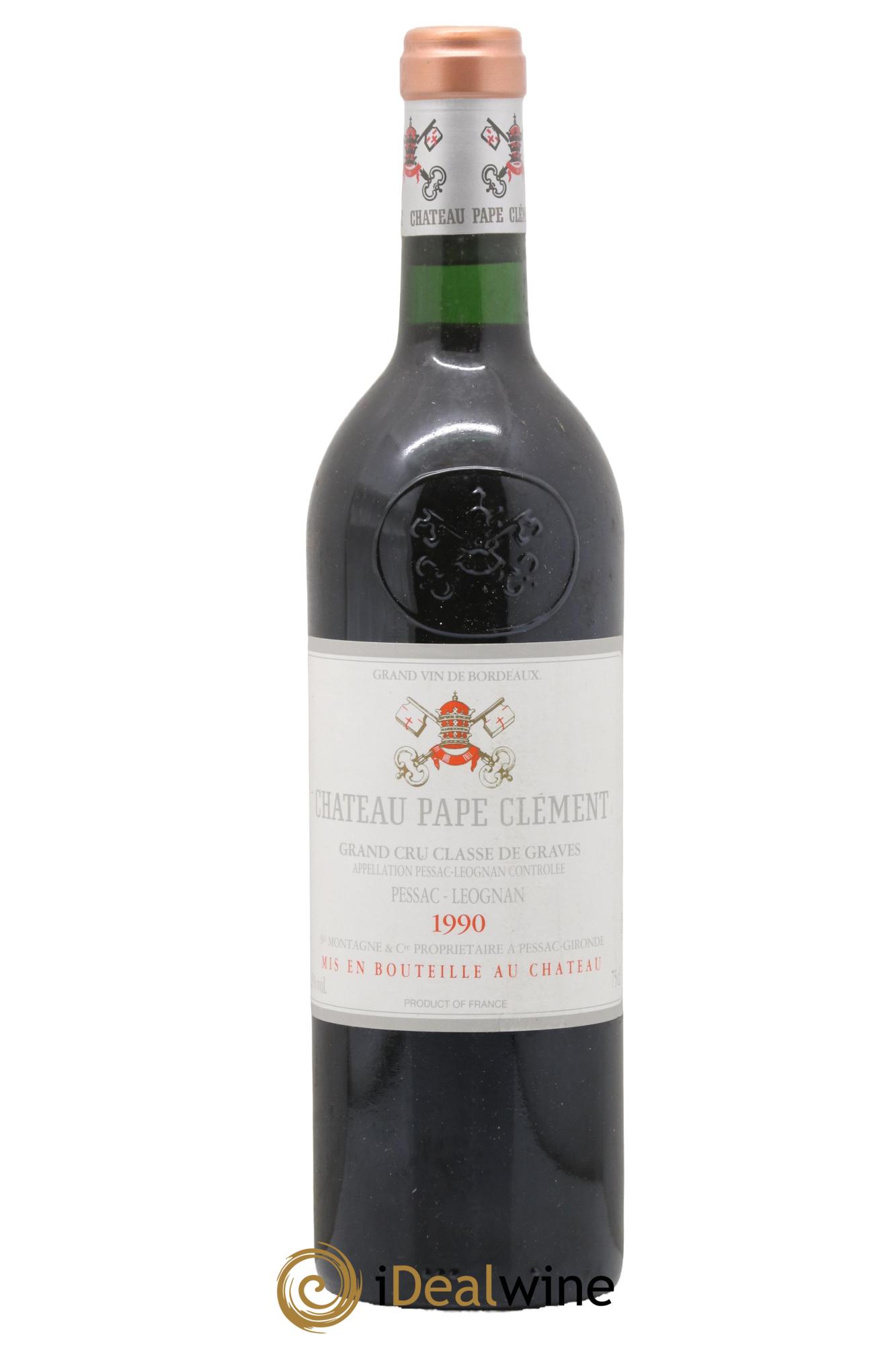 Château Pape Clément Cru Classé de Graves 1990 - Posten von 1 Flasche - 0