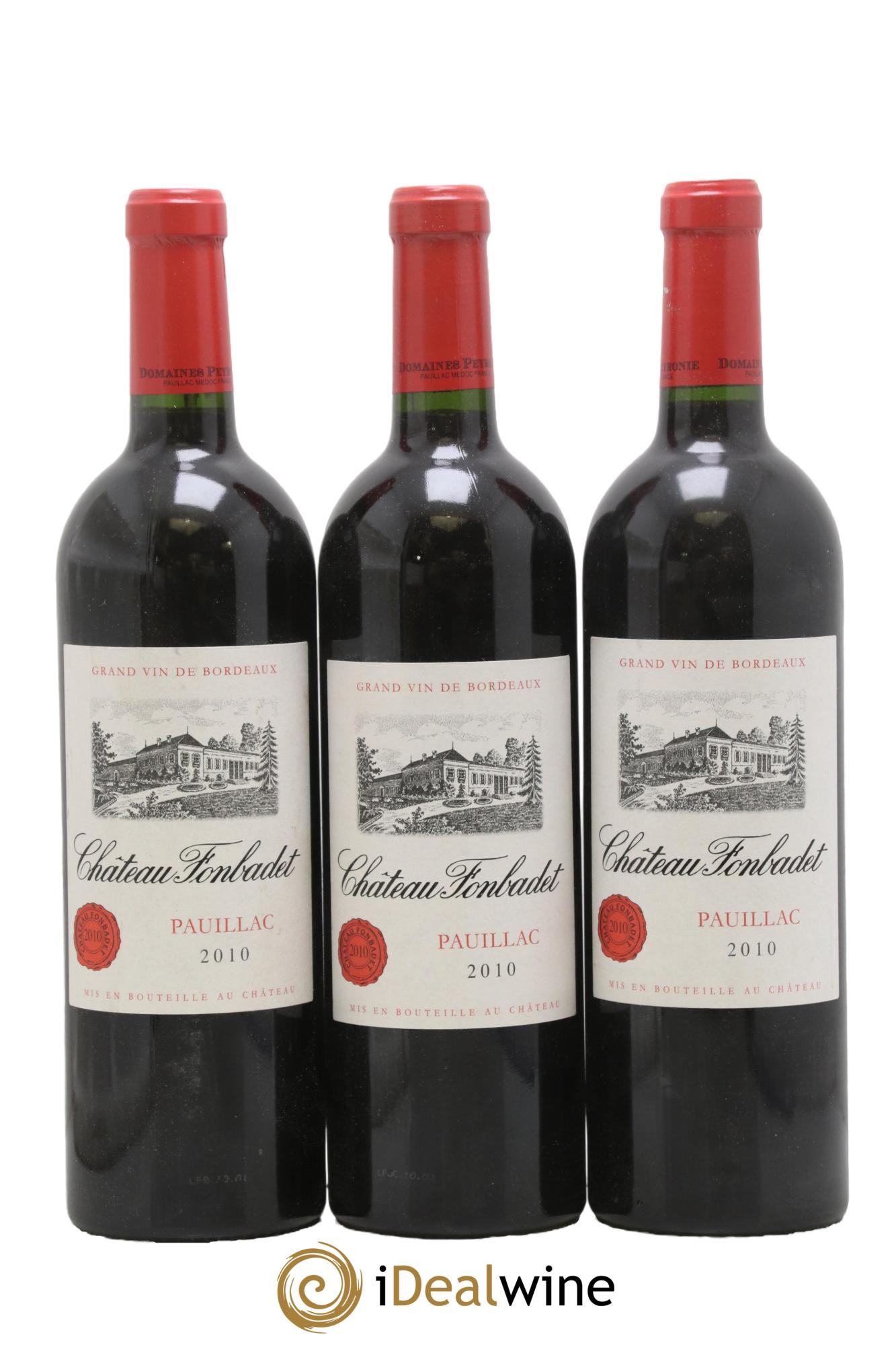 Château Fonbadet 2010 - Posten von 3 Flaschen - 0