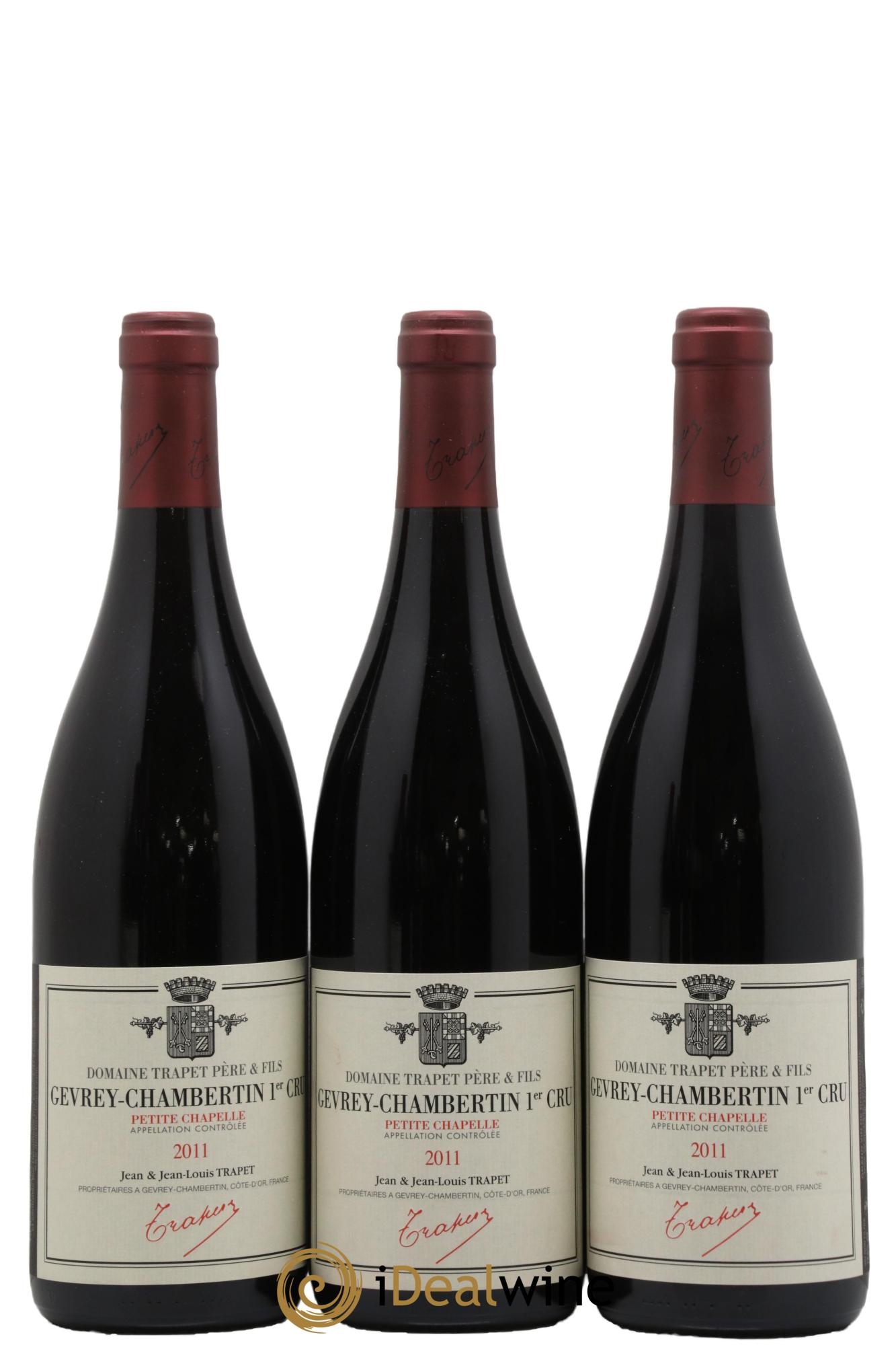 Gevrey-Chambertin 1er Cru Petite Chapelle Domaine Trapet 2011 - Lot of 3 bottles - 0