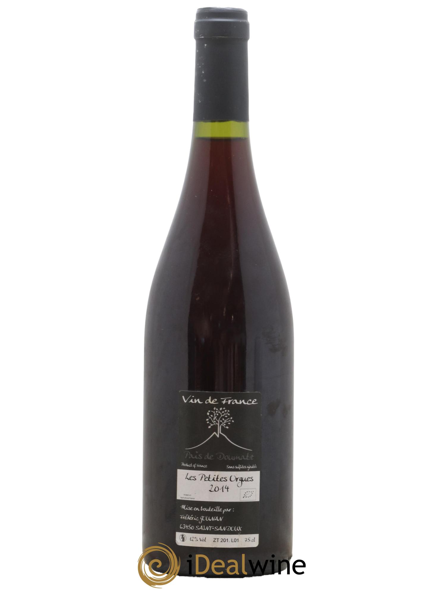 Vin de France Les Petites Orgues Vignoble de l'Arbre Blanc 2014 - Lot de 1 bouteille - 1