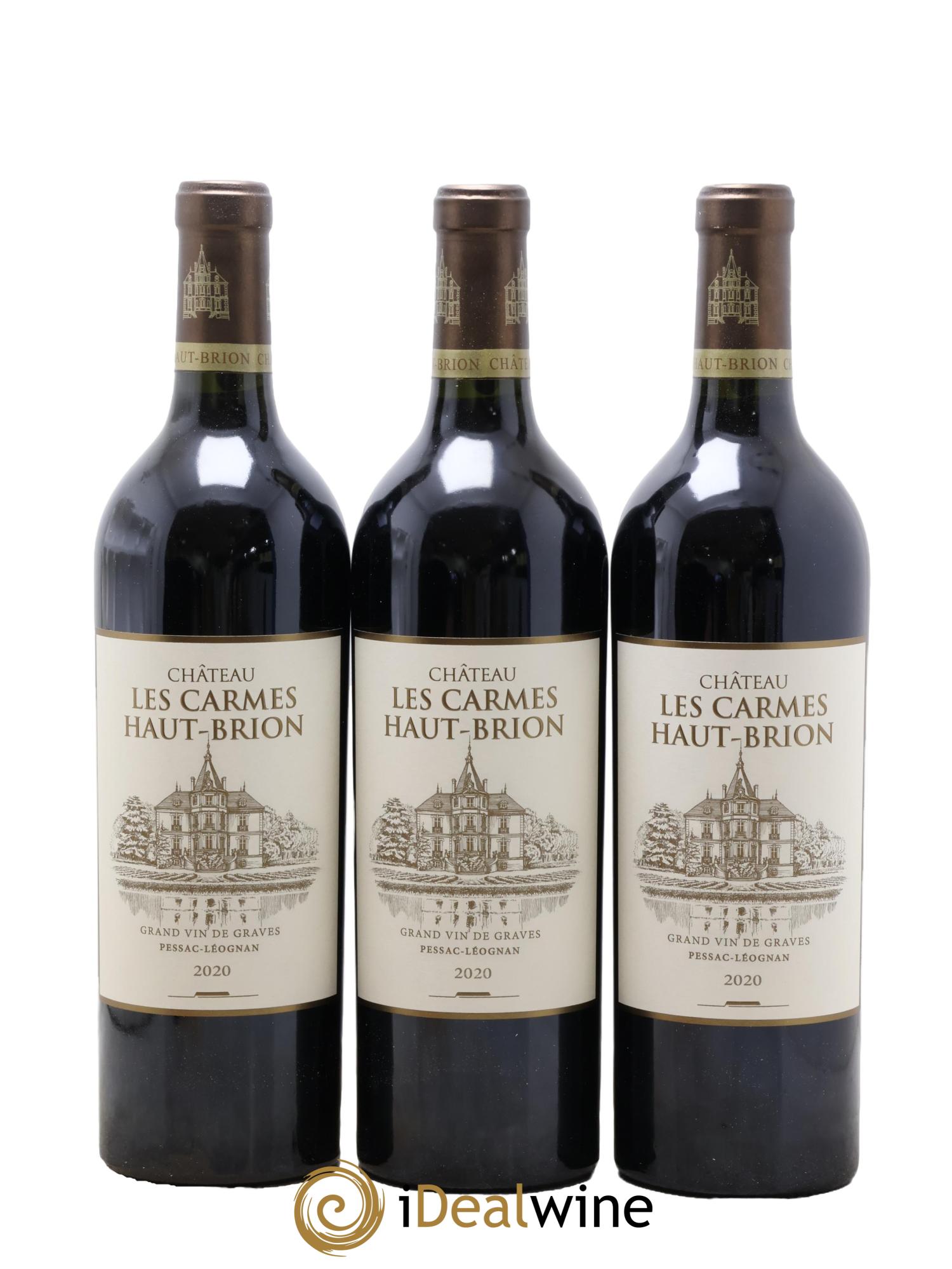 Château Les Carmes Haut-Brion 2020 - Lot of 3 bottles - 0