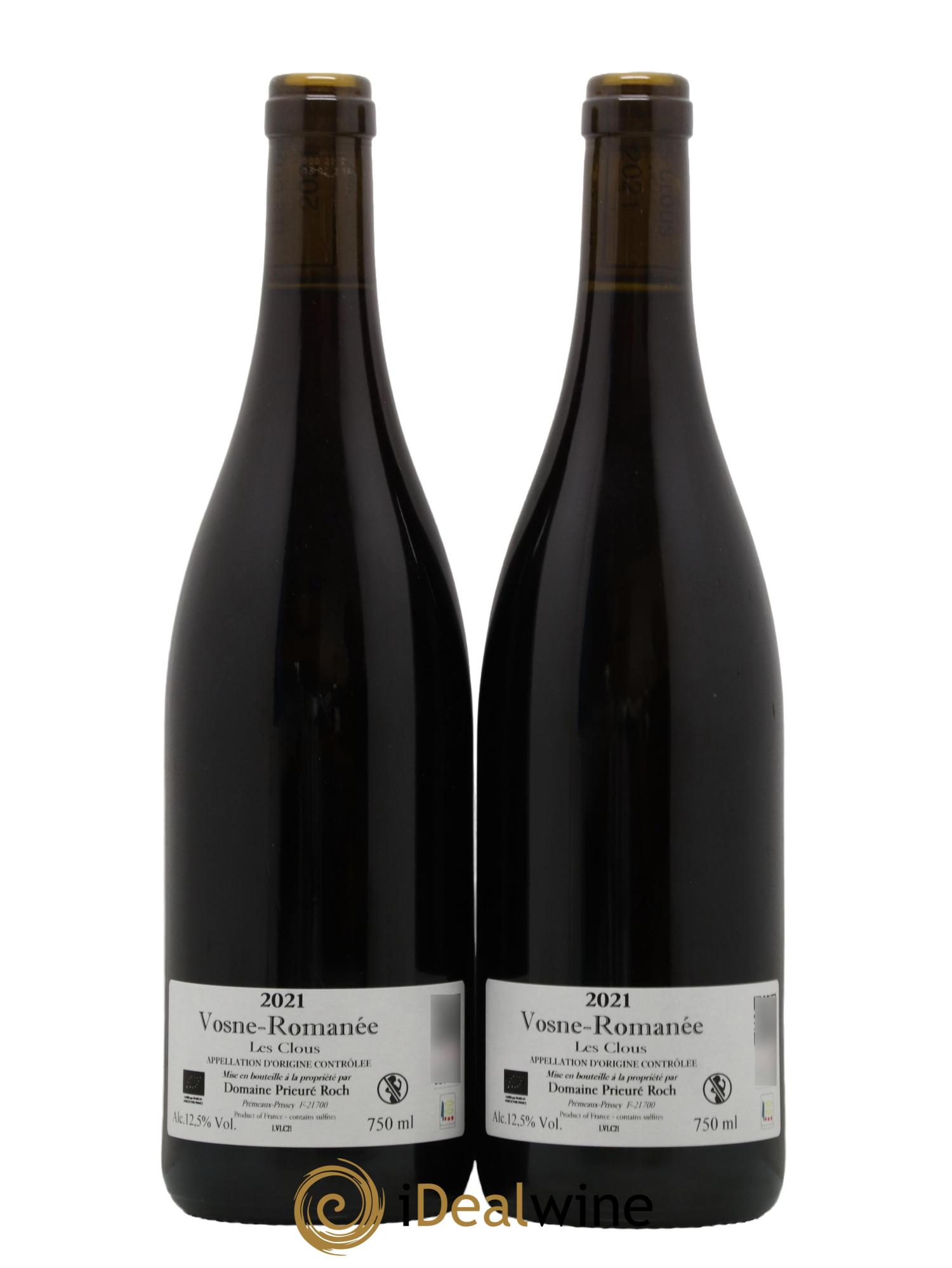 Vosne-Romanée Les Clous Prieuré Roch 2021 - Lot of 2 bottles - 1