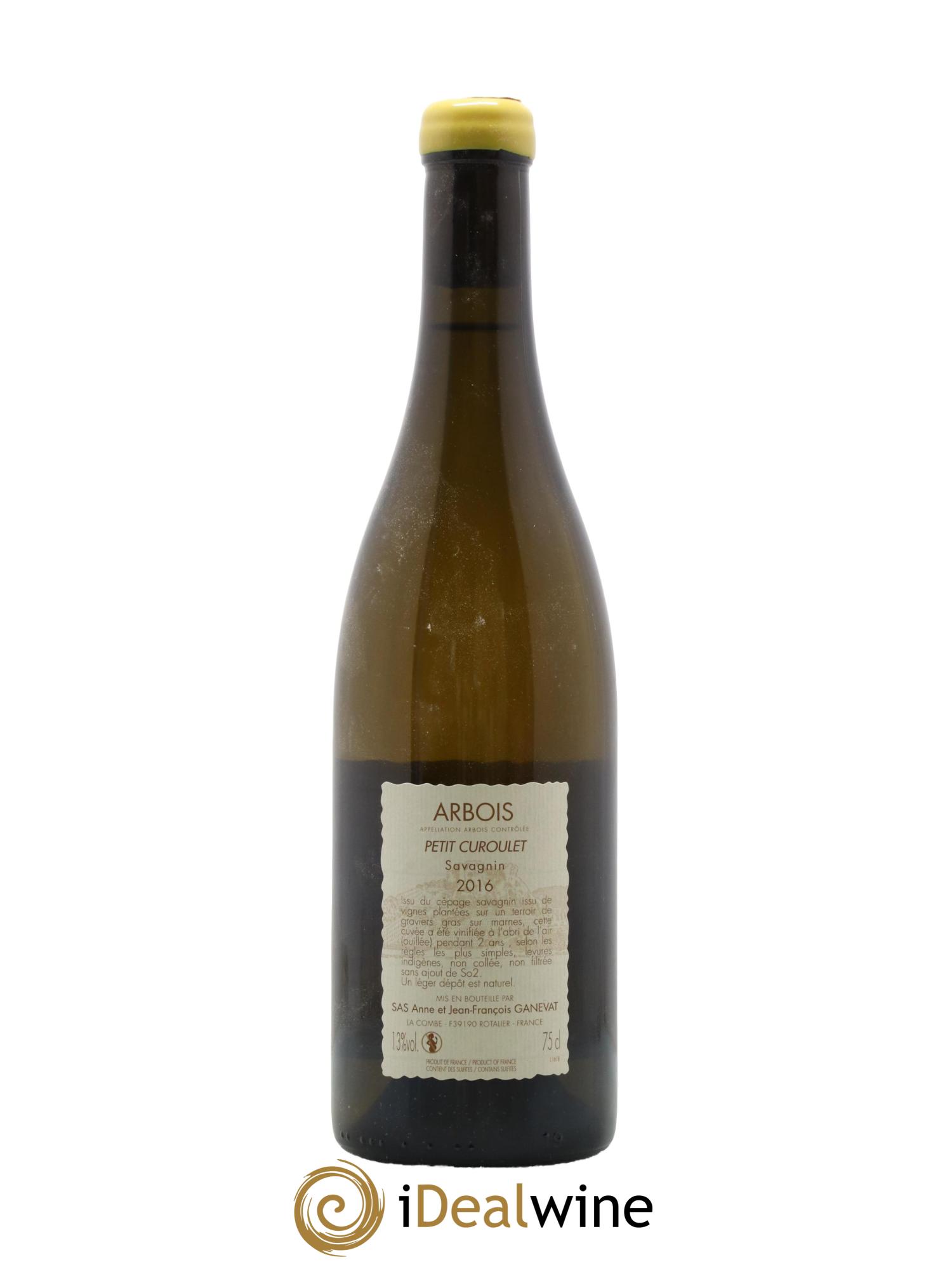 Arbois Petit Curoulet Anne et Jean François Ganevat 2016 - Lot of 1 bottle - 1