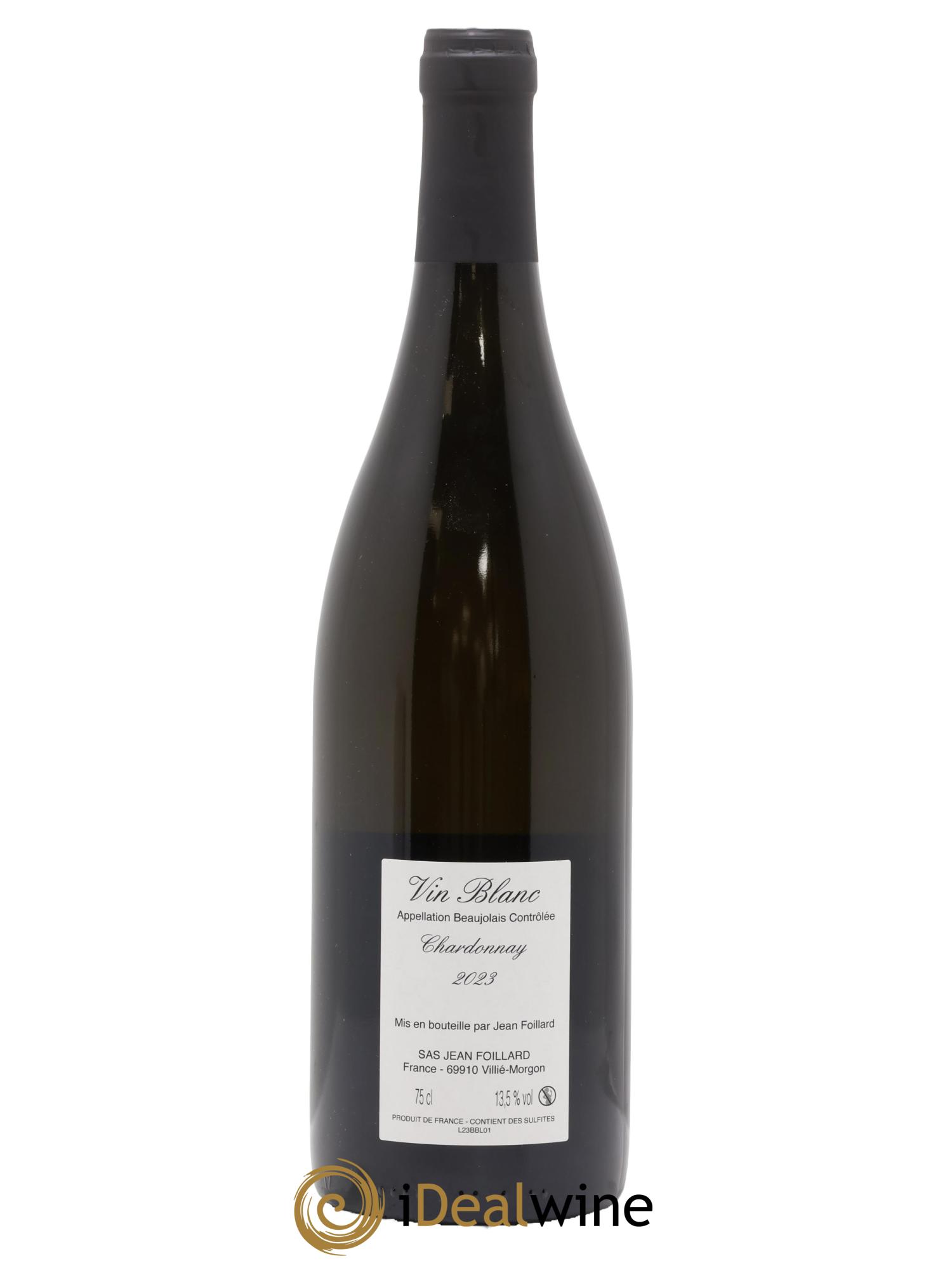 Beaujolais blanc Jean Foillard 2023 - Lot de 1 bouteille - 1