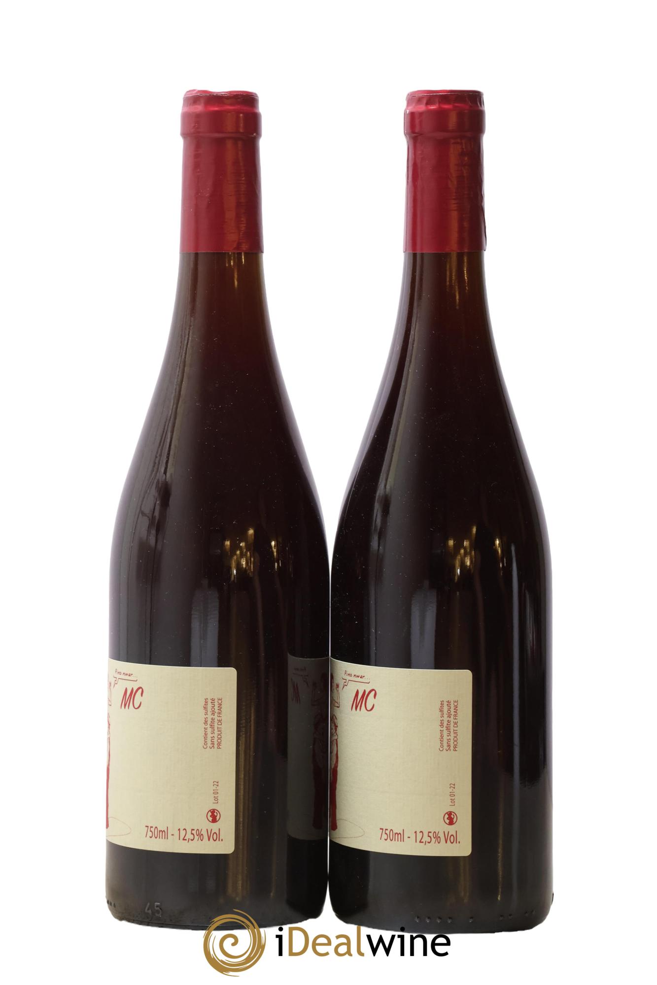 Vin de France MC Pinot Noir Vincent et Marie Tricot 2022 - Lot de 2 bouteilles - 1