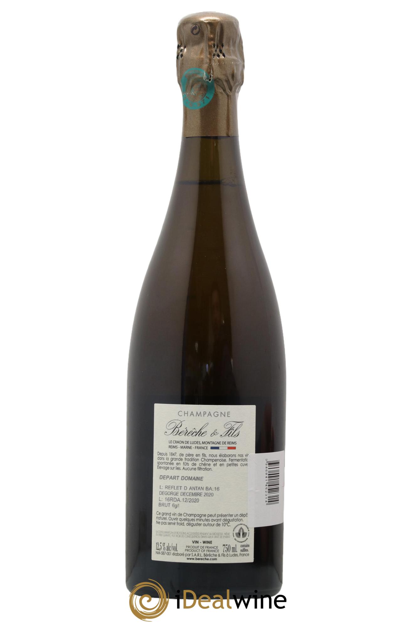 Reflet d'Antan Bérêche et Fils - Lot de 1 bouteille - 1