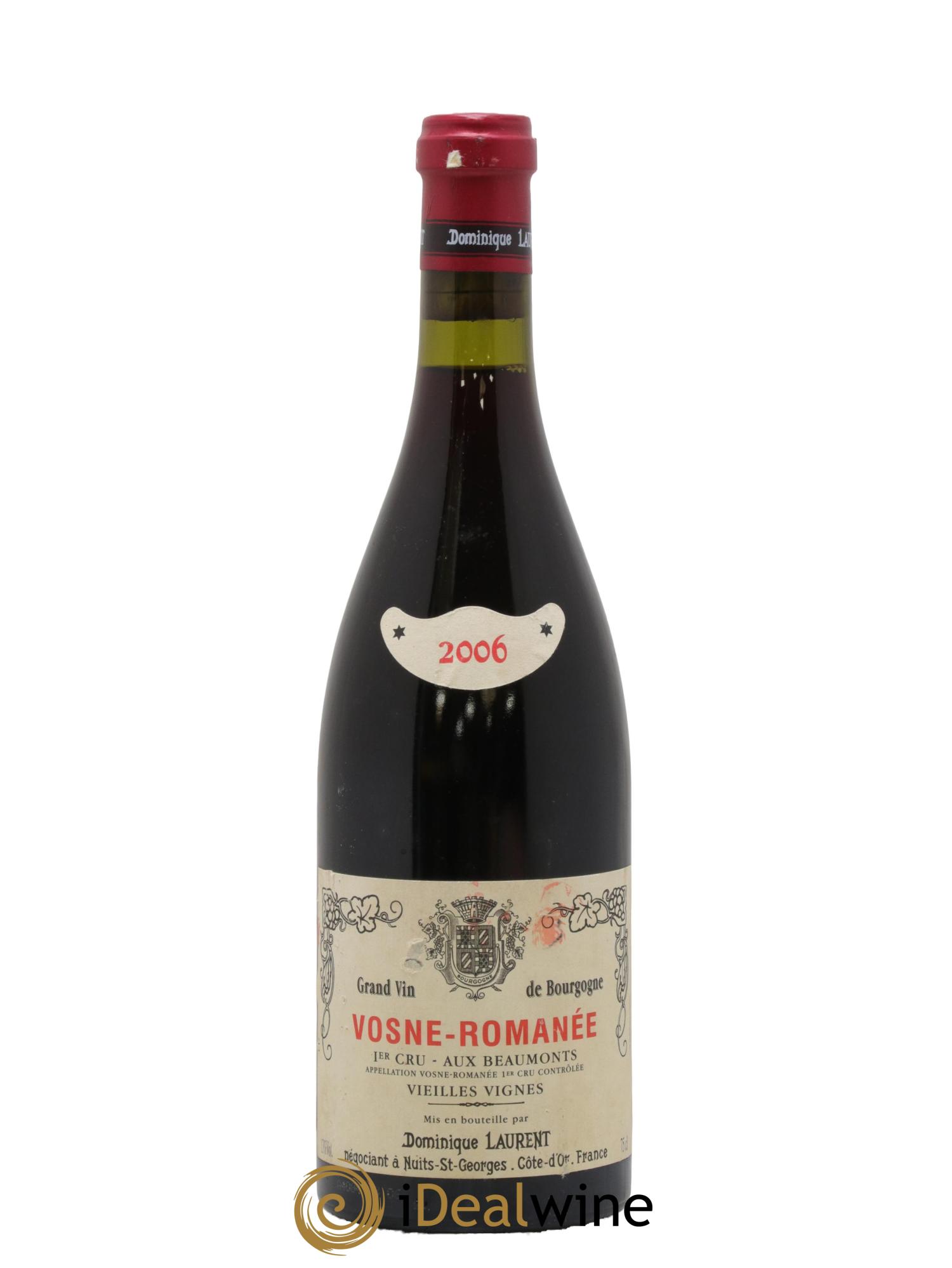 Vosne-Romanée 1er Cru Aux Beaumonts Vieilles Vignes Dominique Laurent 2006 - Lot de 1 bouteille - 0