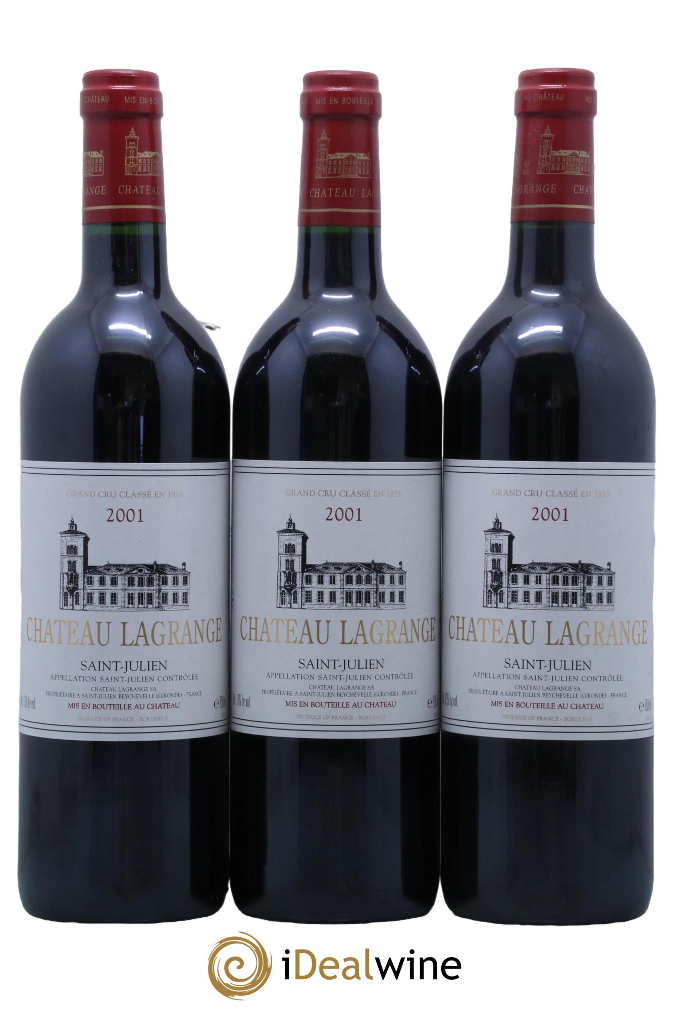 Château Lagrange 3ème Grand Cru Classé 2001 - Lot de 6 bouteilles - 1