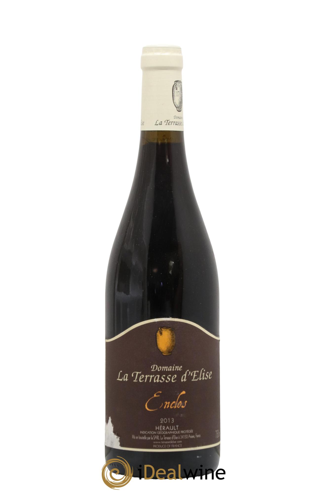 Pays d'Hérault L'Enclos Terrasse d'Elise (Domaine de la) 2013 - Lot de 1 bouteille - 0