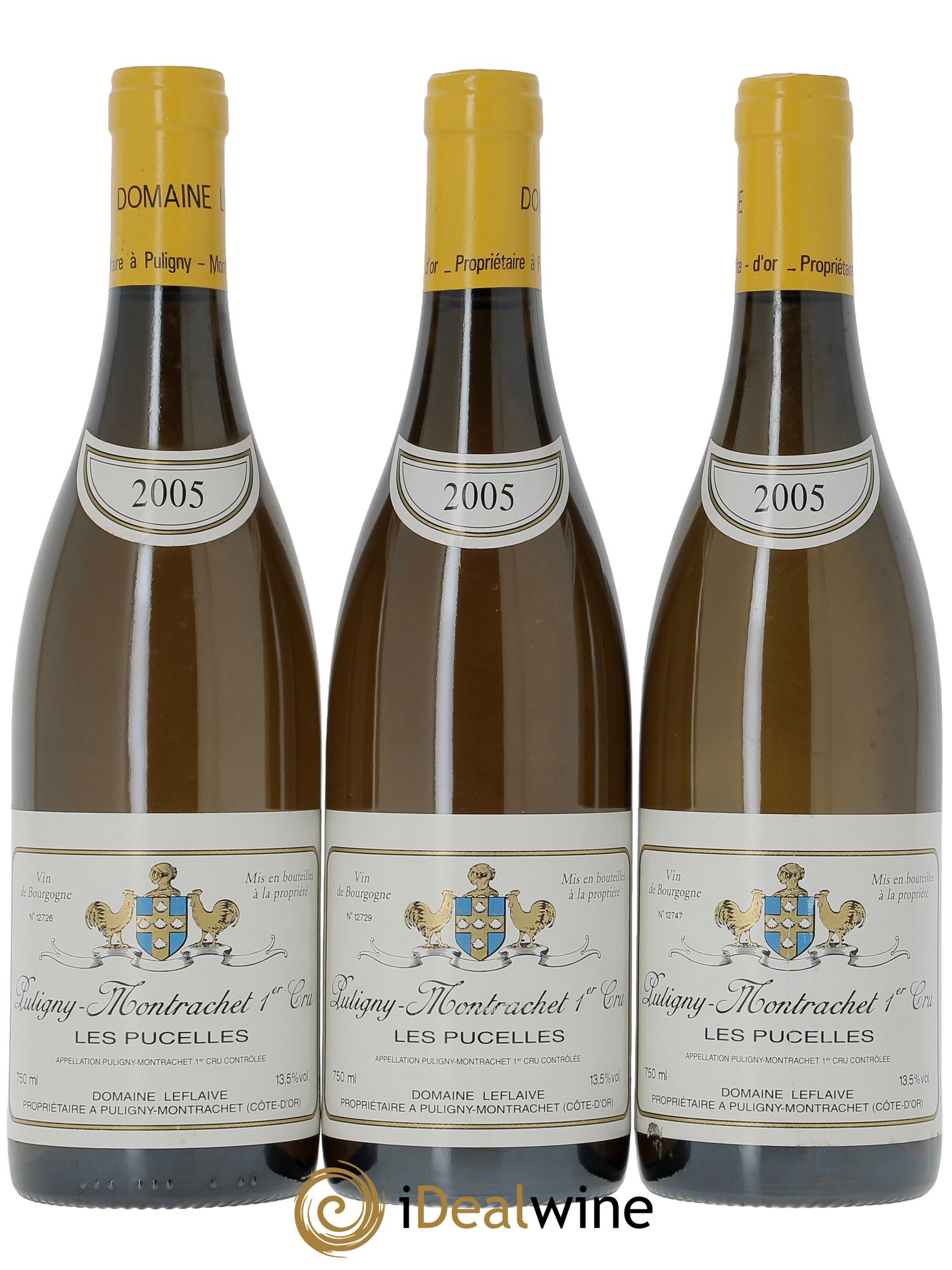 Puligny-Montrachet 1er Cru Les Pucelles Leflaive (Domaine) 2005 - Lot of 3 bottles - 0