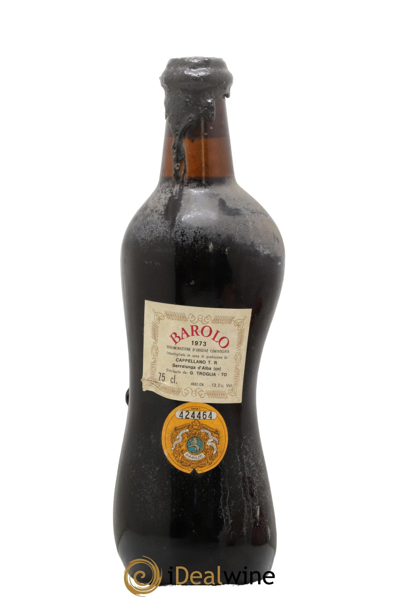 Barolo DOCG Cappellano Troglia 1973 - Lot of 1 bottle - 1