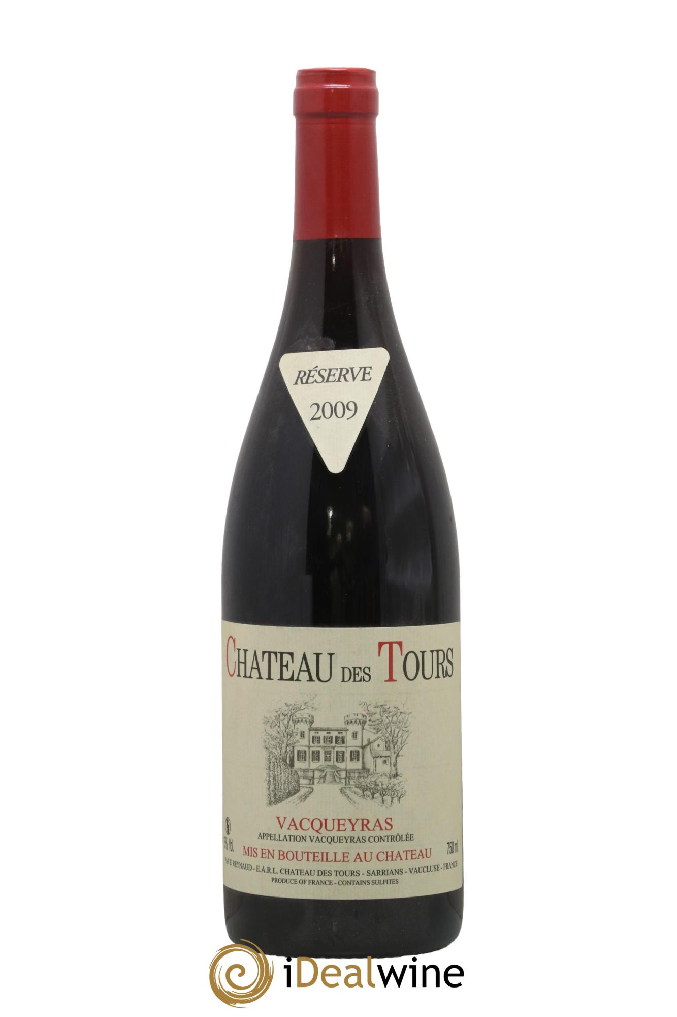 Vacqueyras Château des Tours Emmanuel Reynaud 2009 - Lot de 1 bouteille - 0