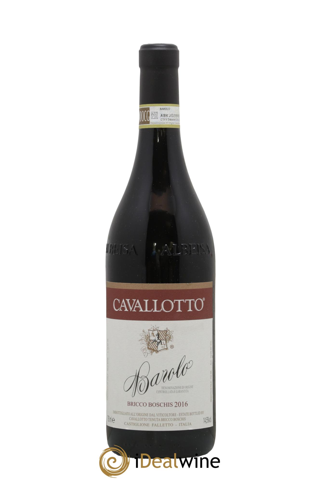 Barolo DOCG Bricco Boschis Cavallotto 2016 - Lot de 1 bouteille - 0