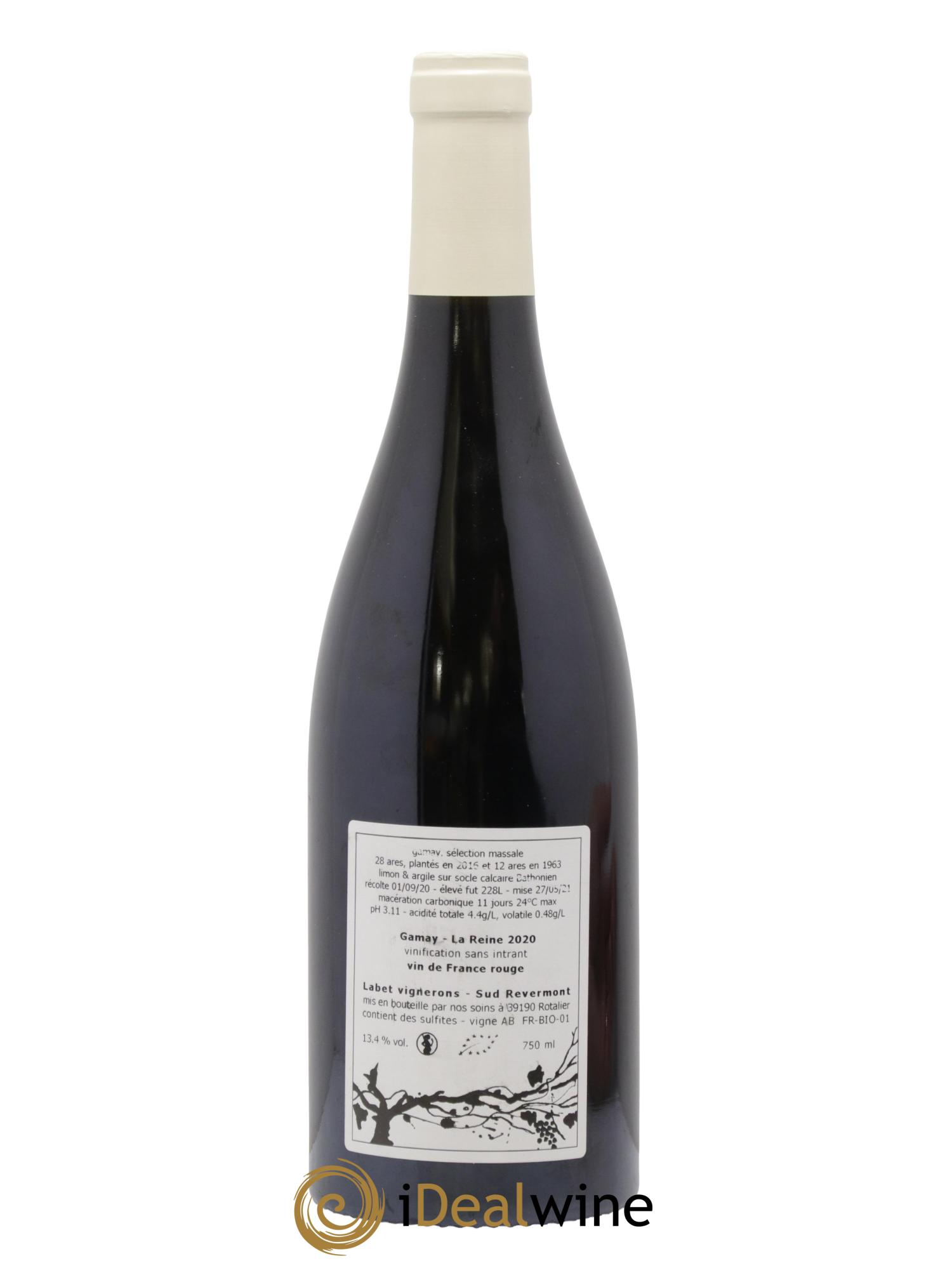 Vin de France Gamay La Reine Labet (Domaine) 2020 - Lot de 1 bouteille - 1