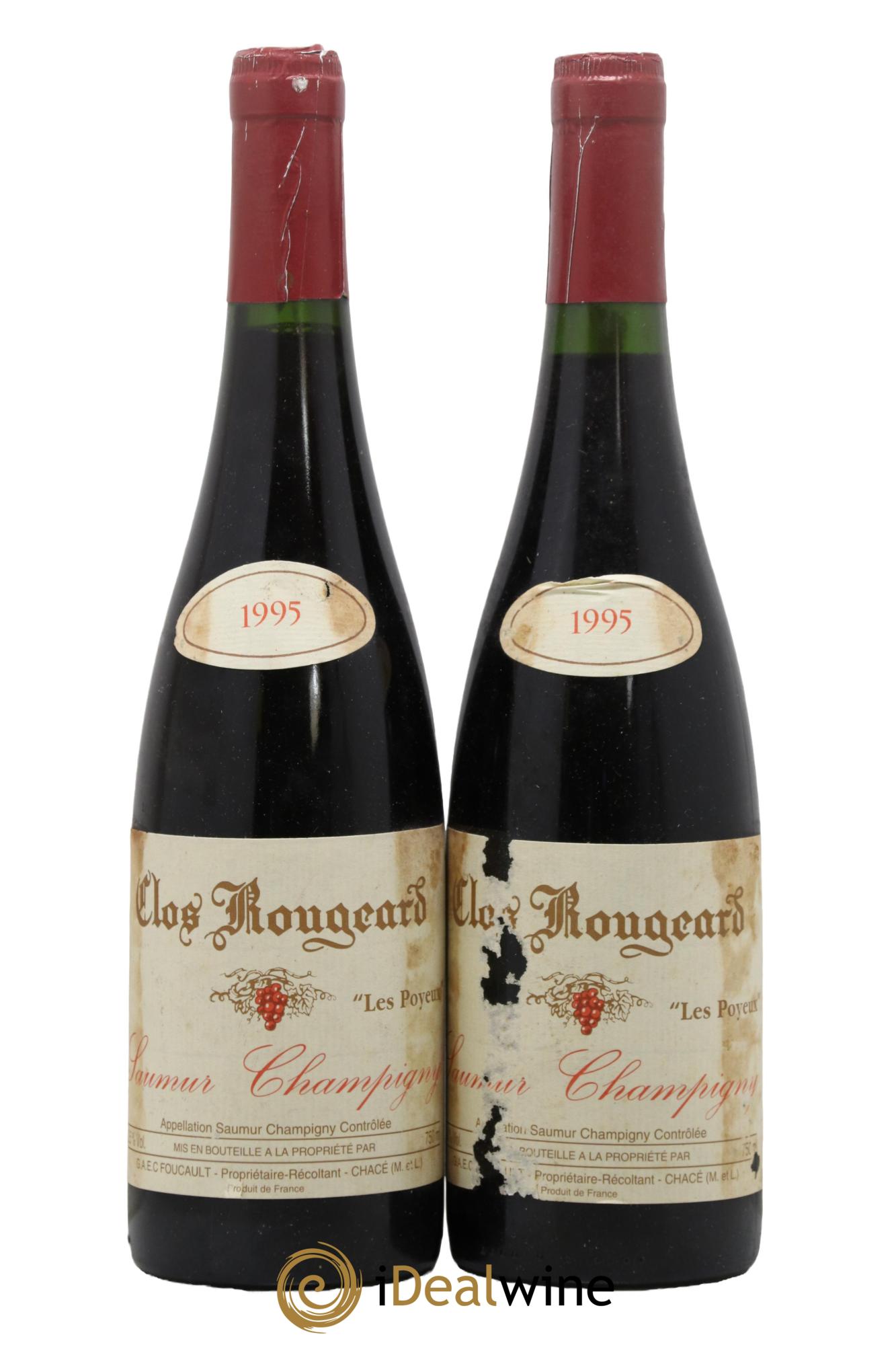 Saumur-Champigny Les Poyeux Clos Rougeard  1995 - Lot de 2 bouteilles - 0