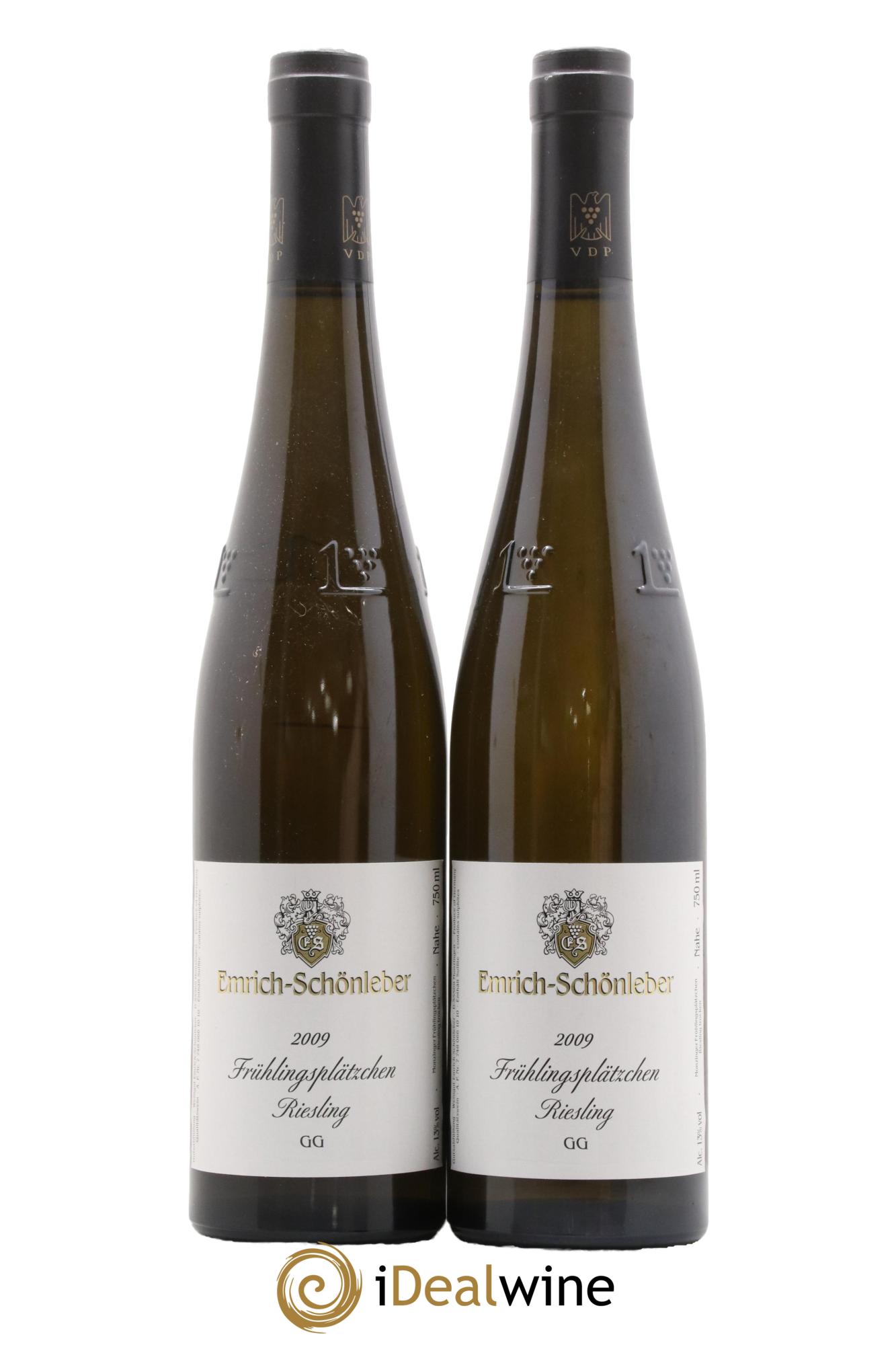 Allemagne Nahe Riesling Frühlingsplätzchen Emrich-Schönleber 2009 - Lot de 2 bouteilles - 0