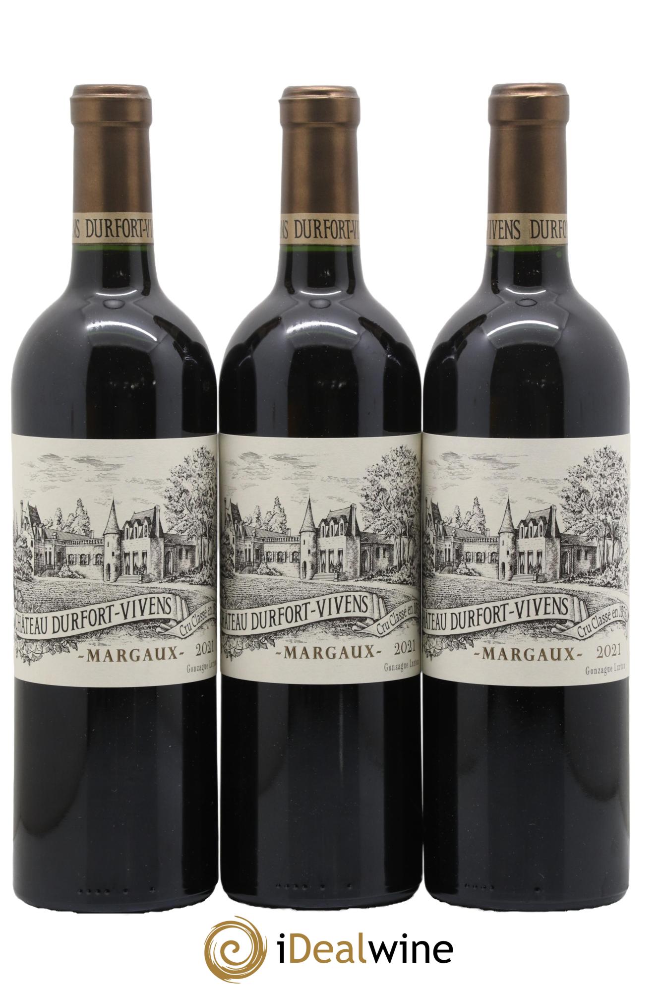 Château Durfort Vivens 2ème Grand Cru Classé 2021 - Lotto di 3 bottiglie - 0