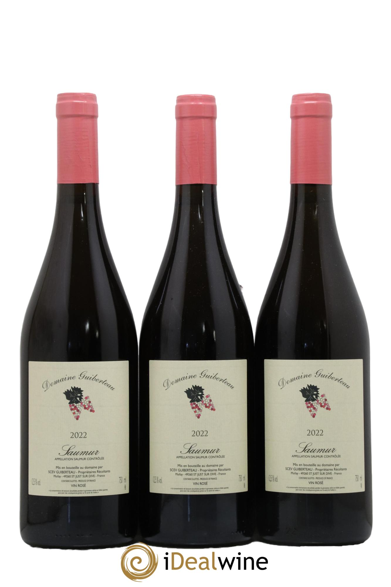 Saumur Domaine Guiberteau 2022 - Lot de 3 bouteilles - 0