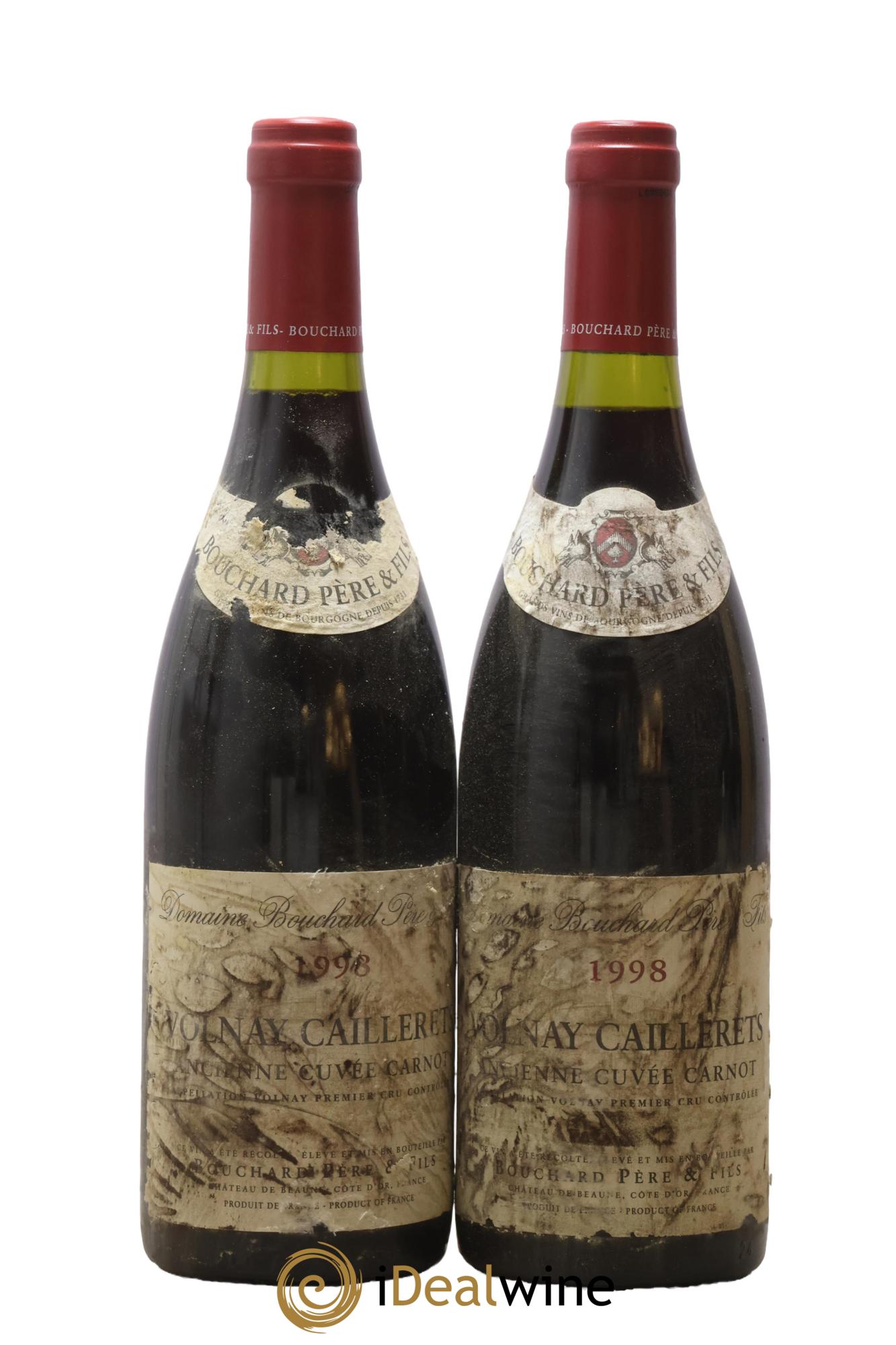 Volnay 1er Cru Les Caillerets Bouchard 1998 - Lot de 2 bouteilles - 0