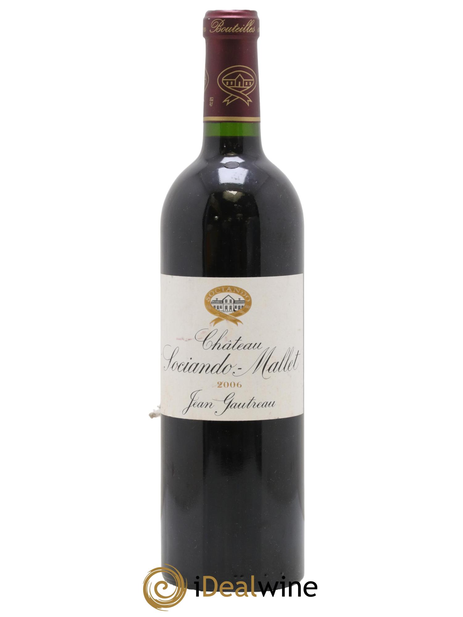 Château Sociando Mallet 2006 - Lot de 1 bouteille - 0
