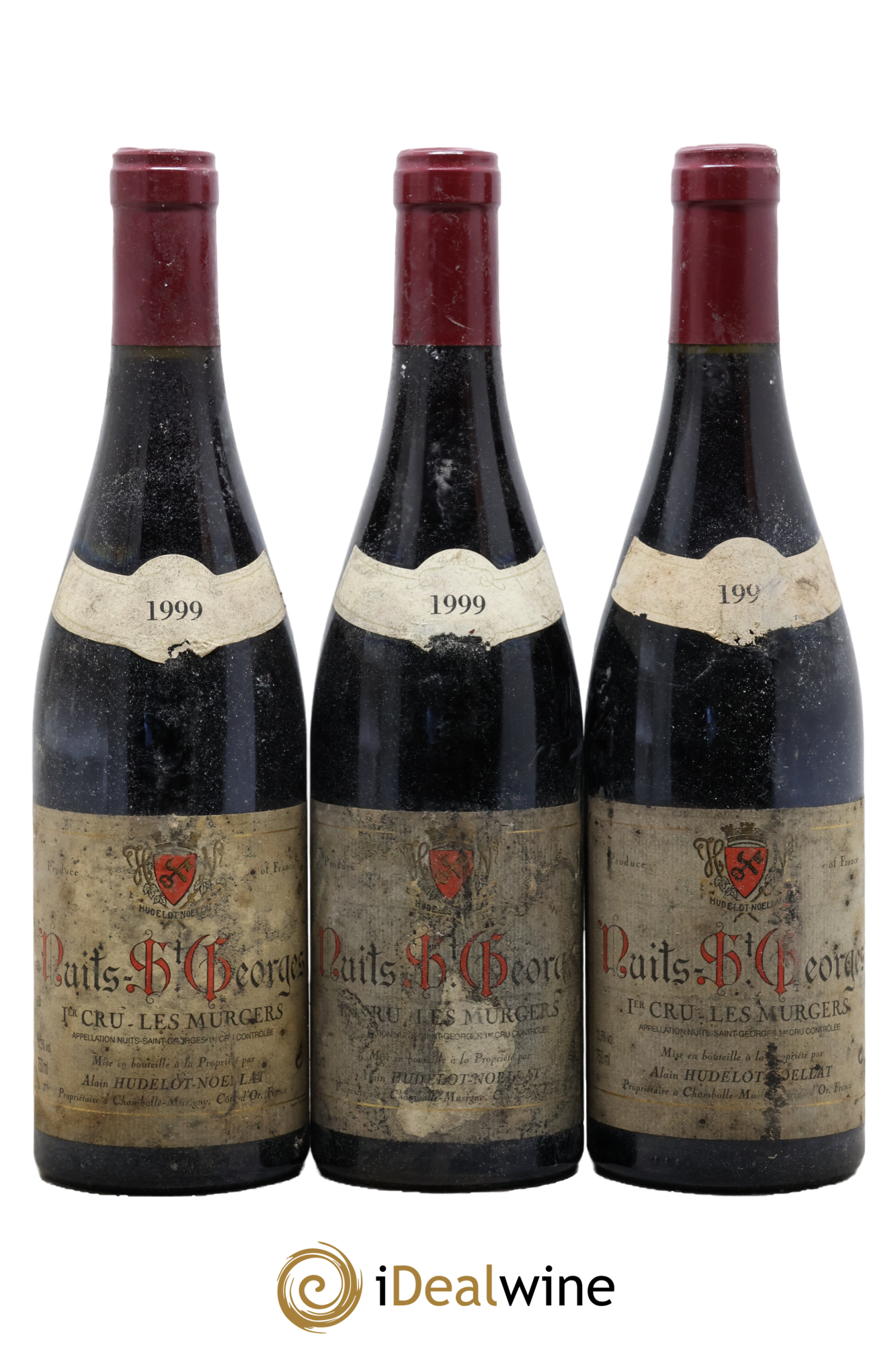 Nuits-Saint-Georges 1er Cru Les Murgers Hudelot-Noëllat 1999 - Lote de 3 botellas - 0