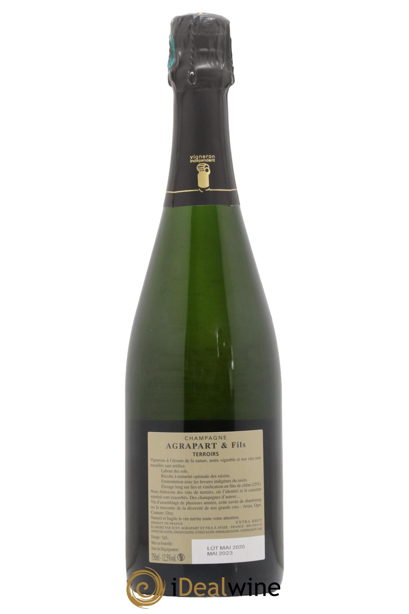 Terroirs Blanc de Blancs Extra-Brut Agrapart & Fils - Lot de 1 bouteille - 1