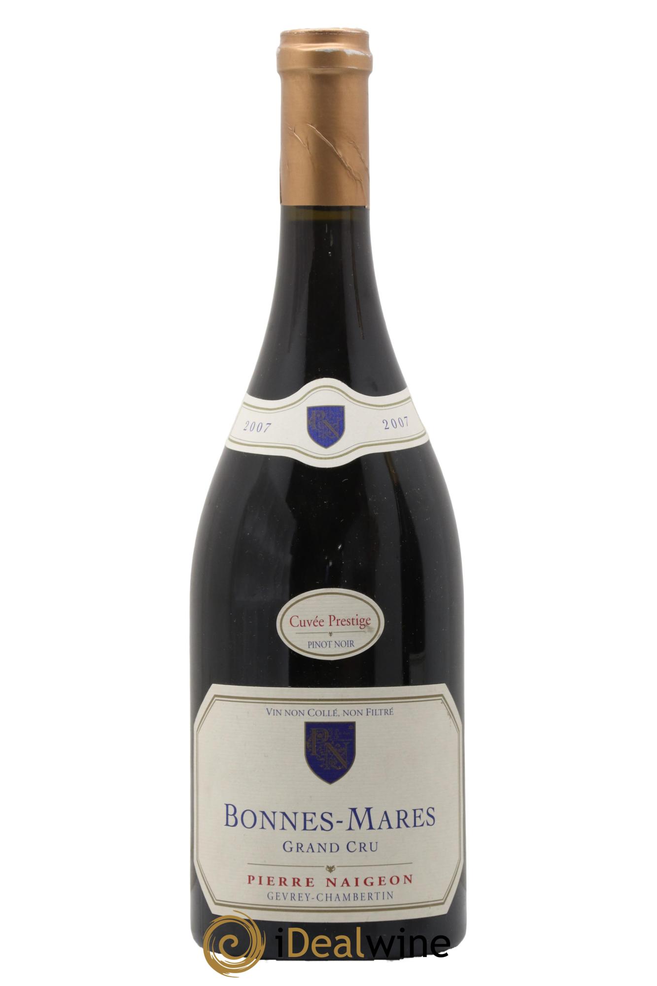 Bonnes-Mares Grand Cru Cuvée Prestige Pierre Naigeon (Domaine)  2007 - Lot de 1 bouteille - 0