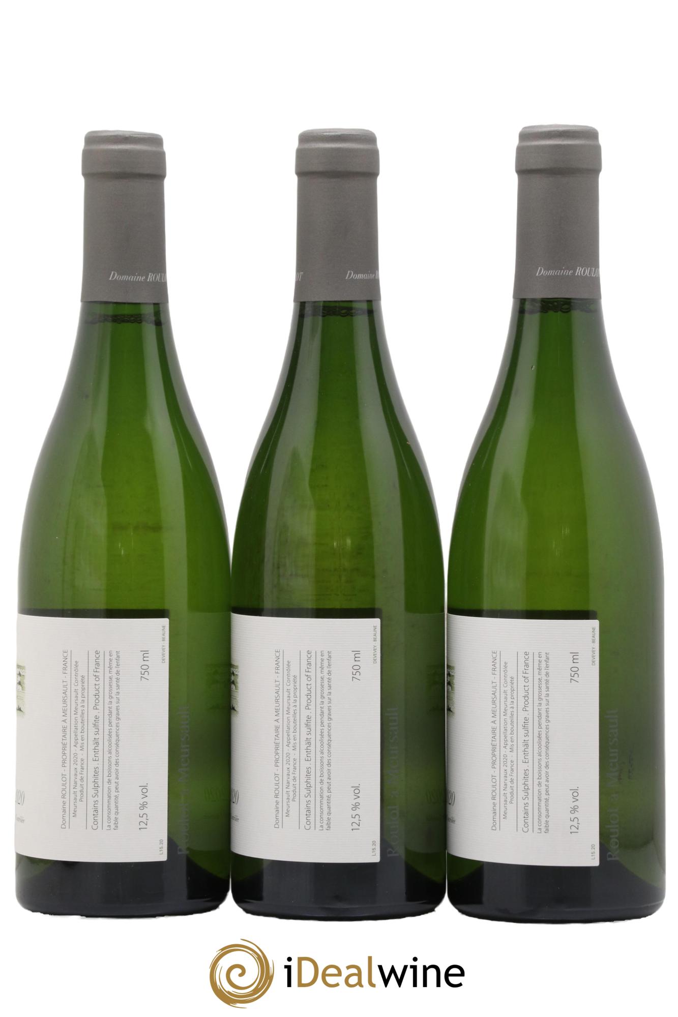 Meursault Les Narvaux Roulot (Domaine) 2020 - Lot de 3 bouteilles - 1