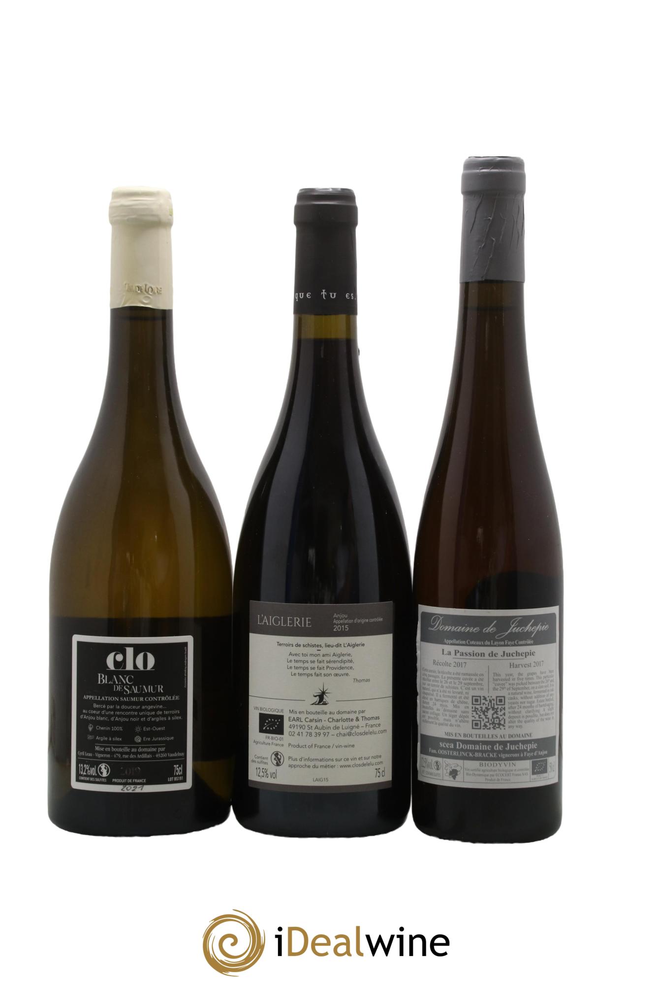 Assortiment de vins d'Anjou noir - Saumur - Bourgueil N°15 - Lot of 6 bottles - 3